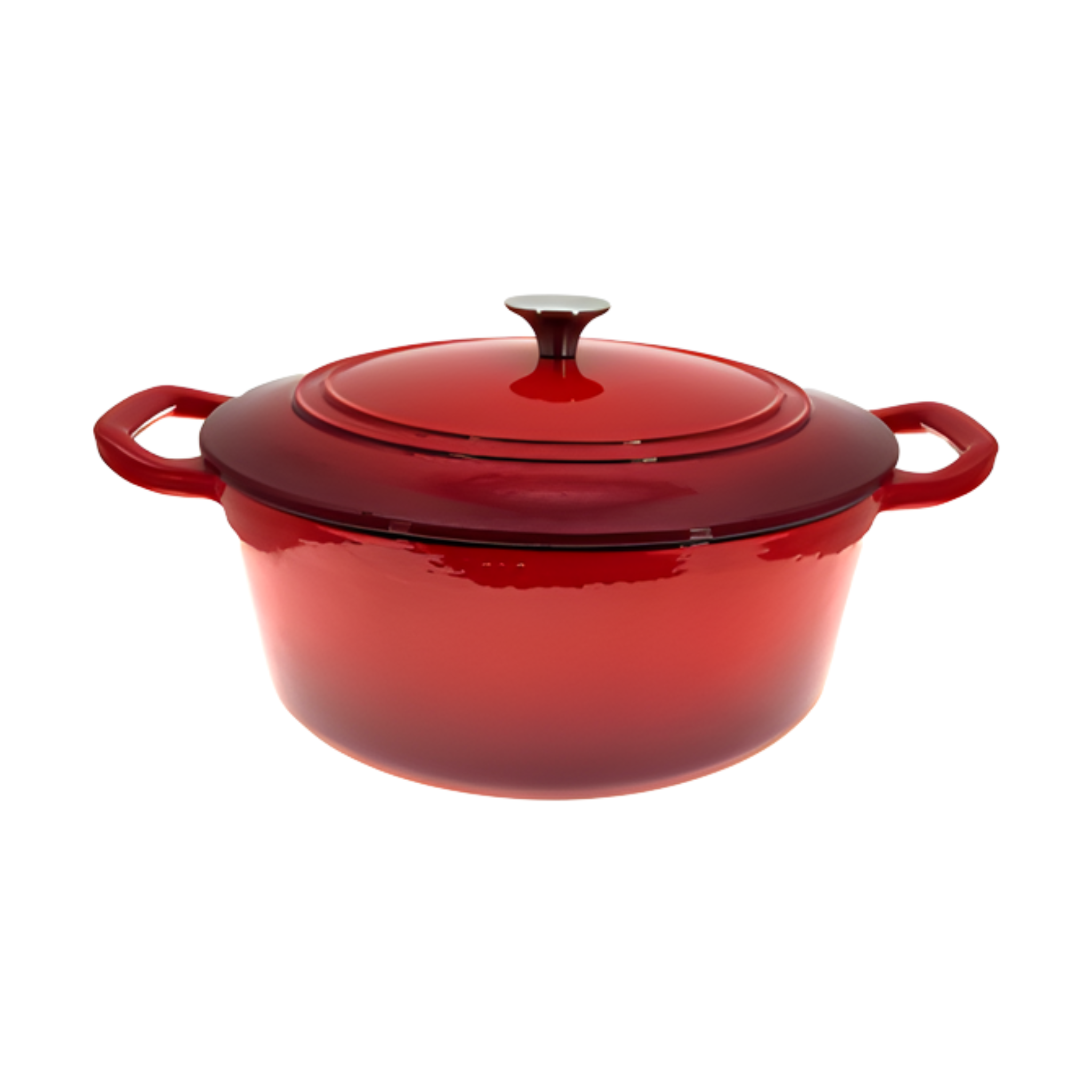 Cocotte ronde en fonte rouge 5,2 L