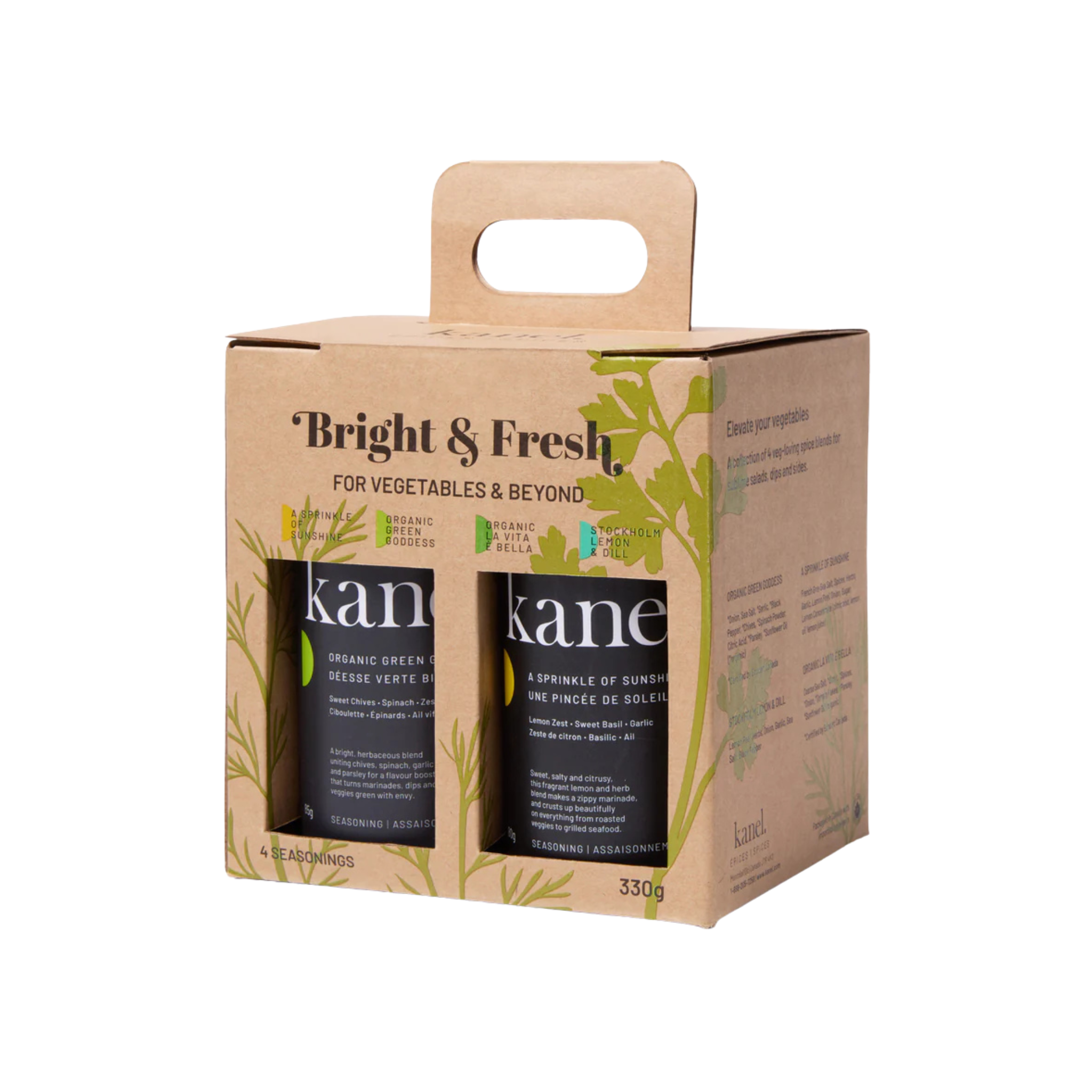 4-pack of bright and fresh seasonings, 330g - Kanel