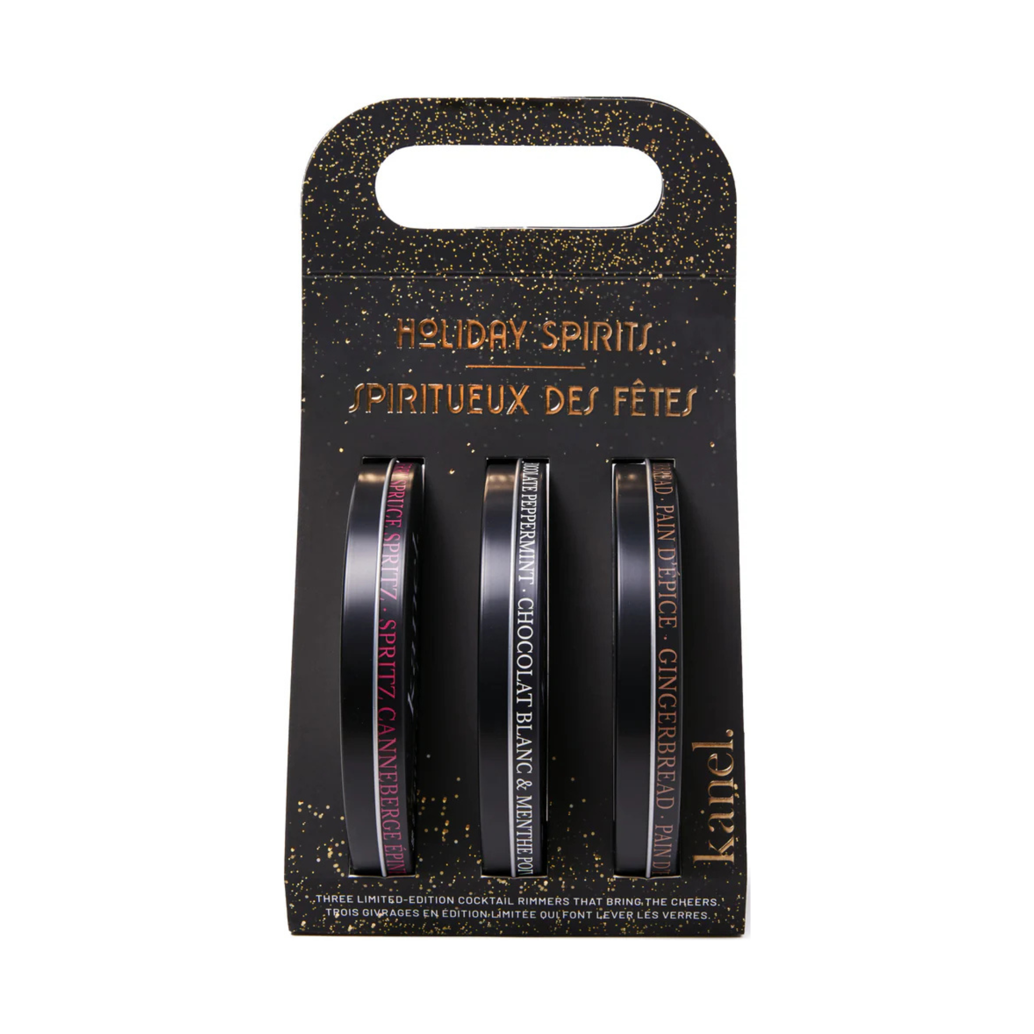 Coffret de 3 givrages de verre Spiritueux des fêtes - Kanel