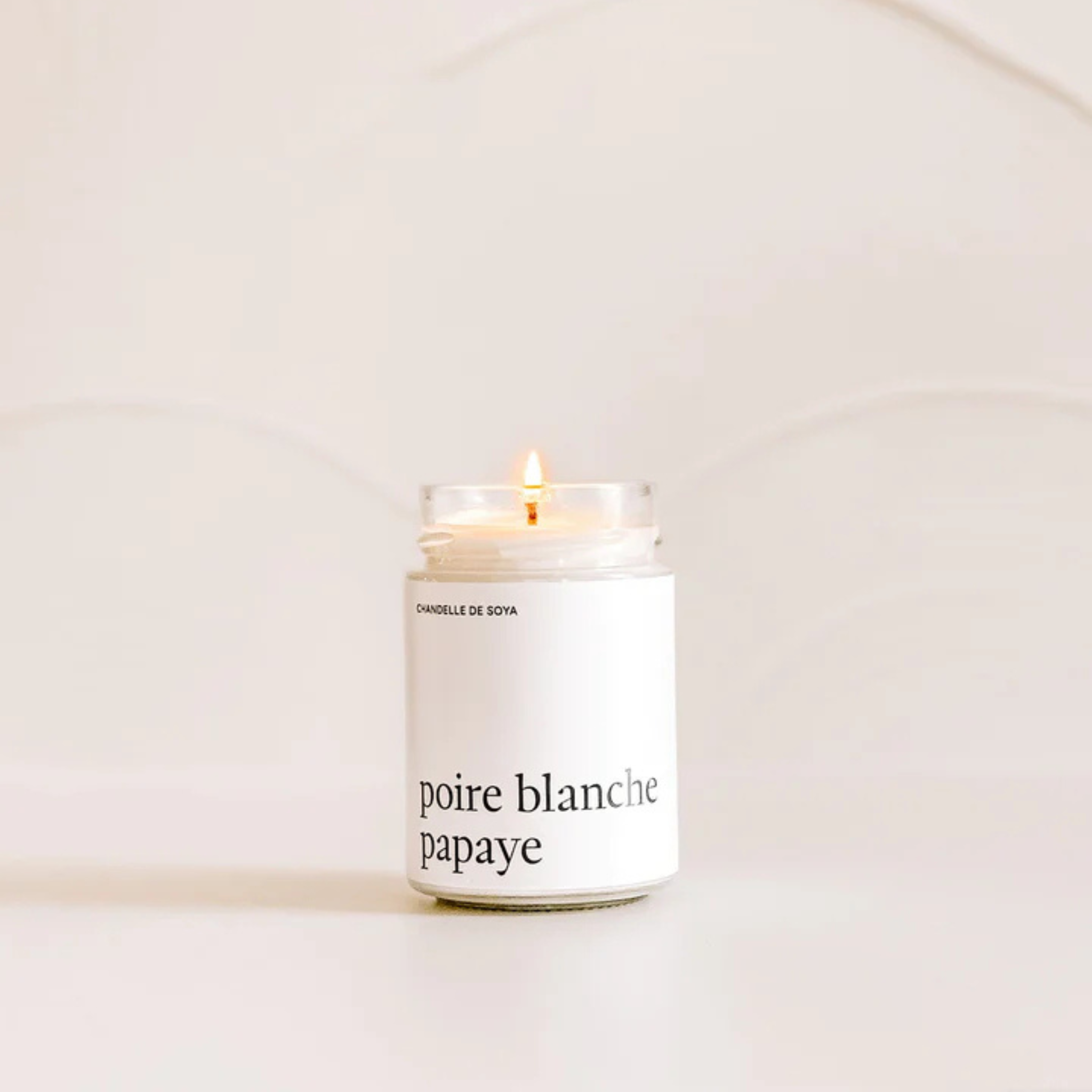 White Pear and Papaya Soy Candle 314 ml - Marée Candles