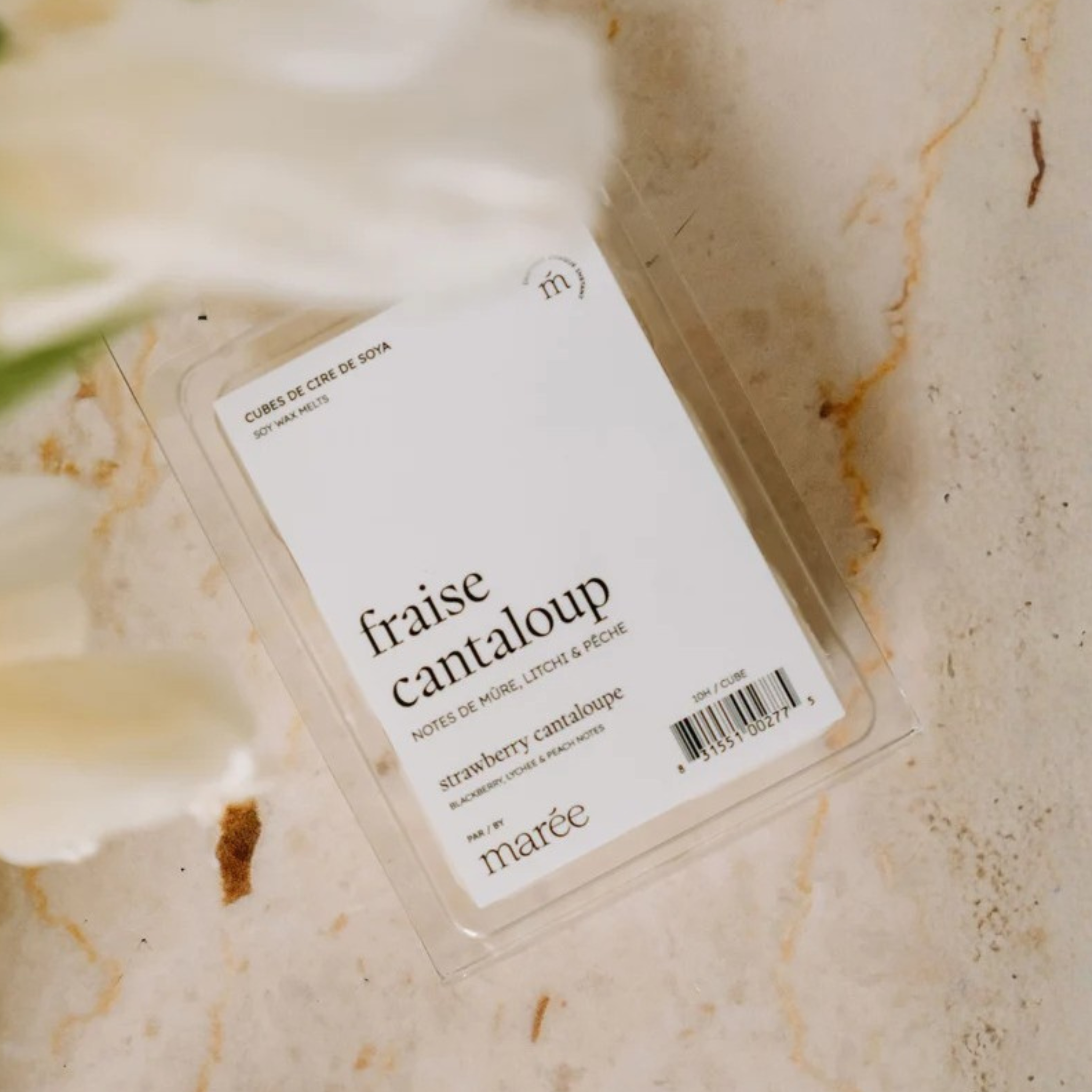 Cantaloupe Strawberry Soy Wax Cubes - Tide Candles