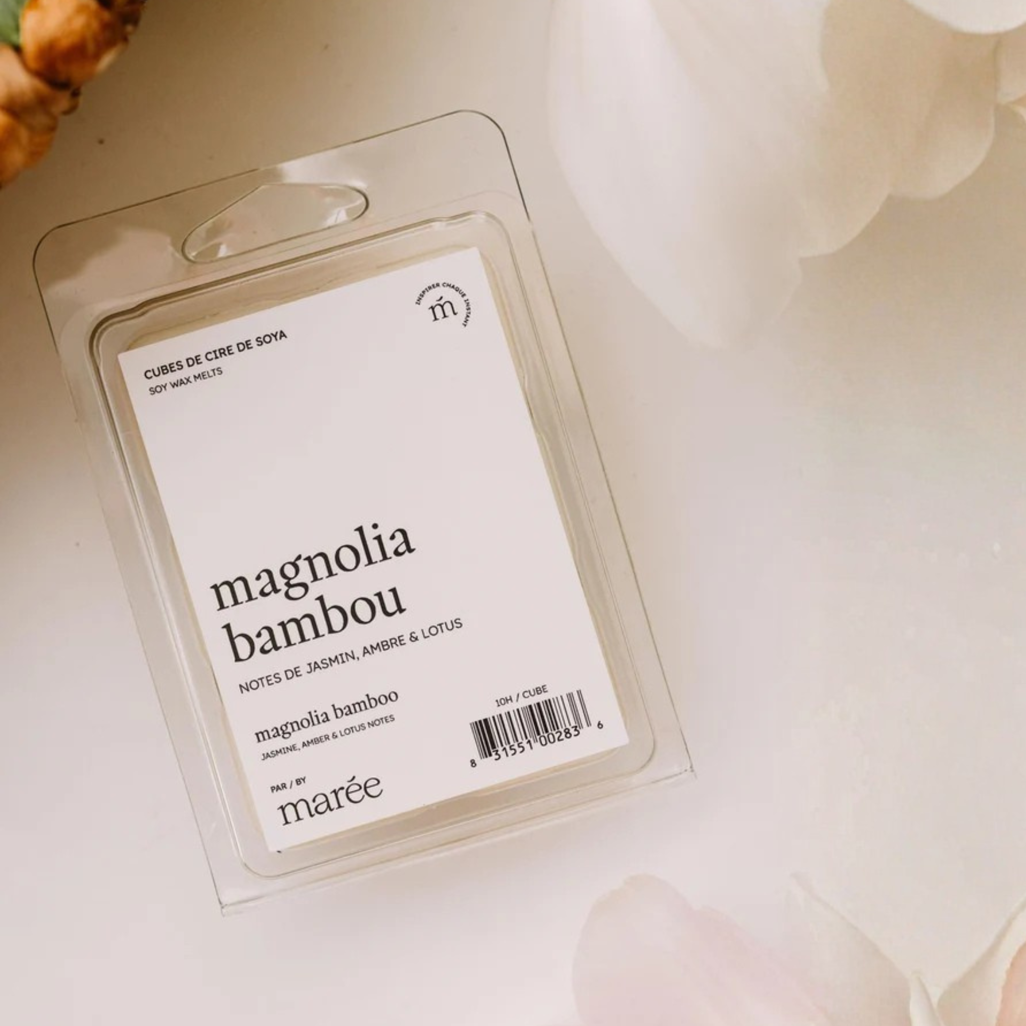 Soy wax cubes, Magnolia bamboo - Tide Candles