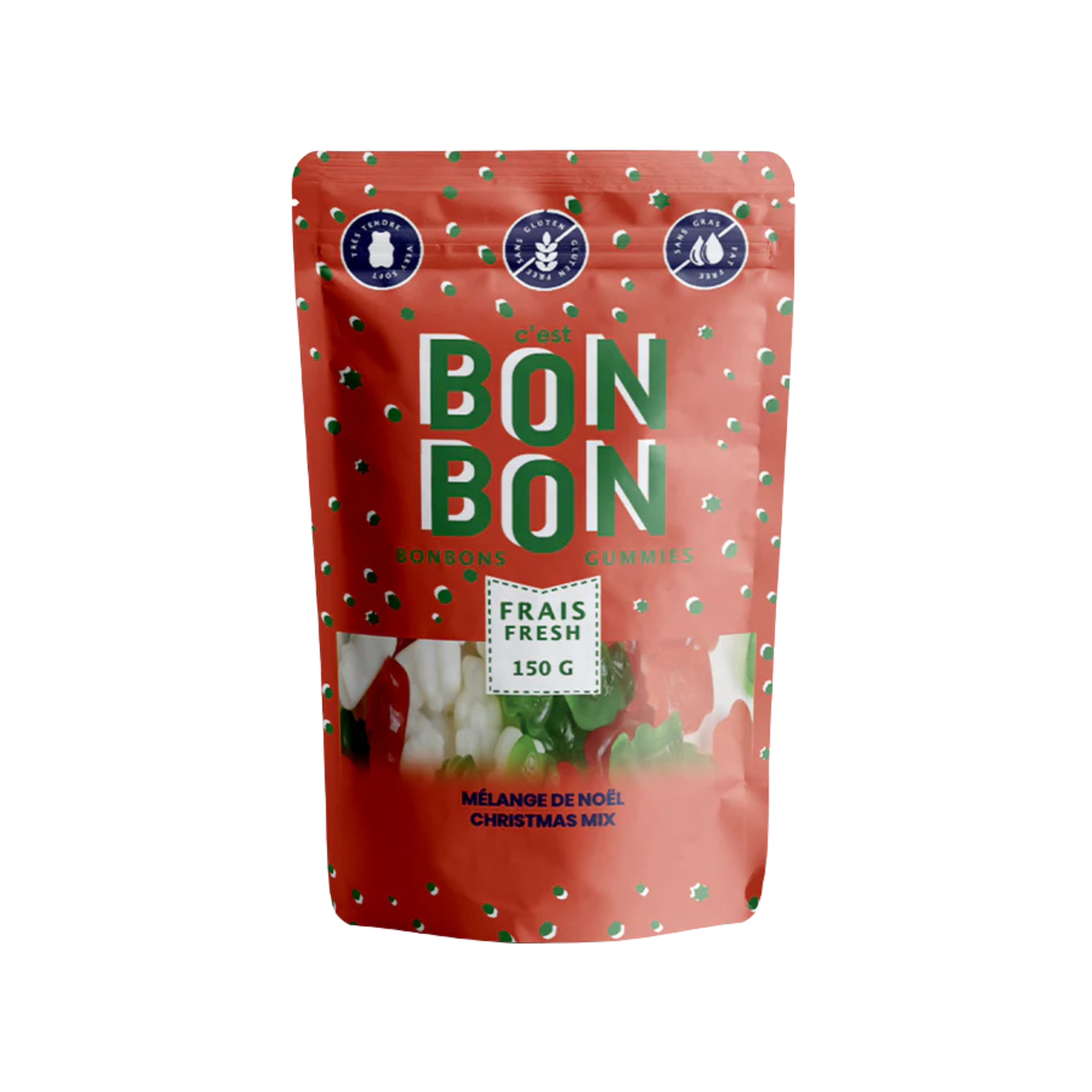 Mélange de bonbons de Noël 150 g - La boîte à bonbons