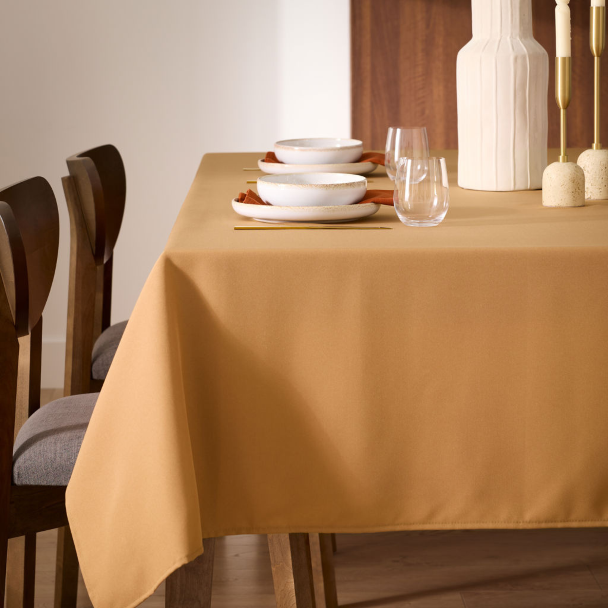 Nappe unie marron 60 x 108 po - Brunelli