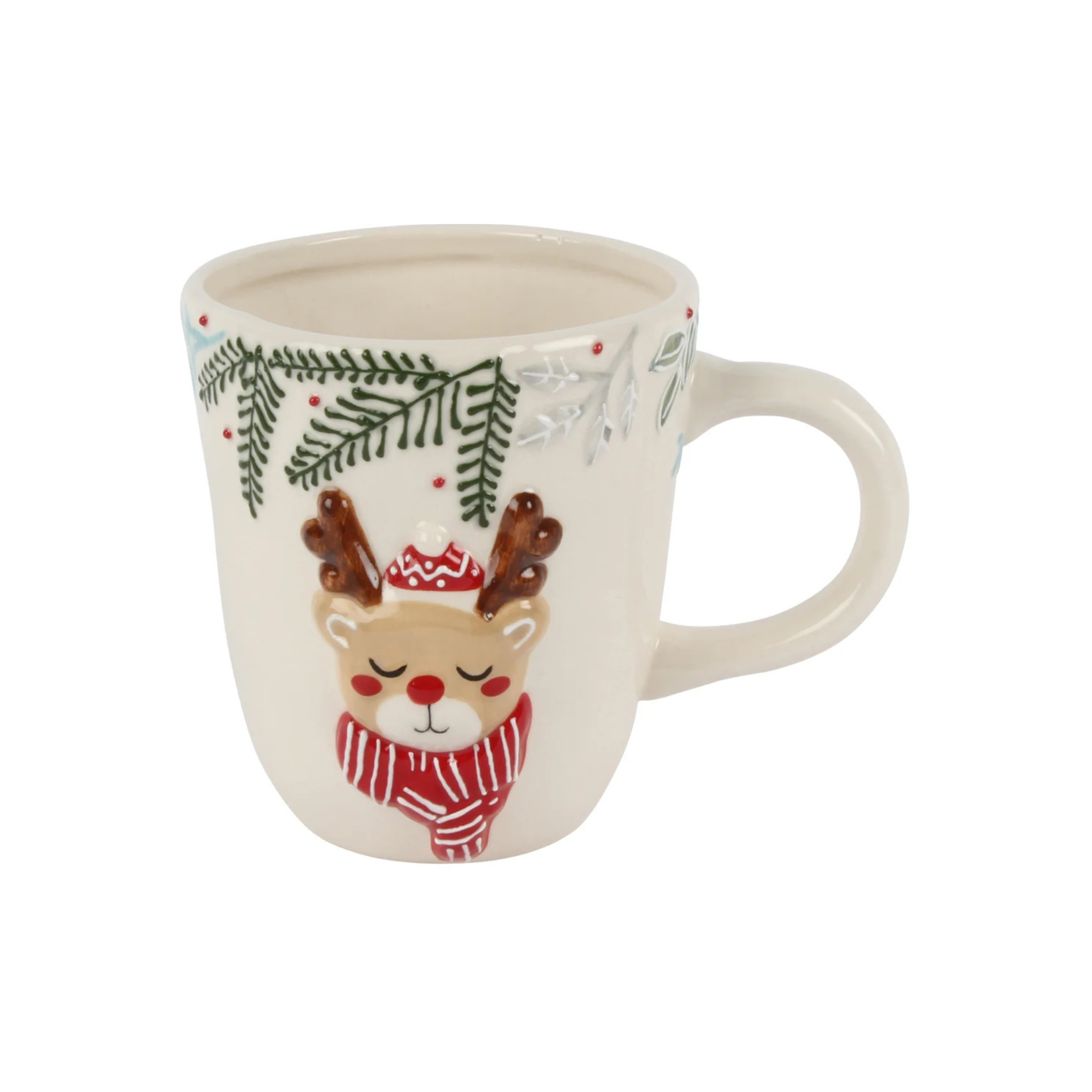 Tasse cerf de Noël Ho Ho Ho en céramique 350 ml