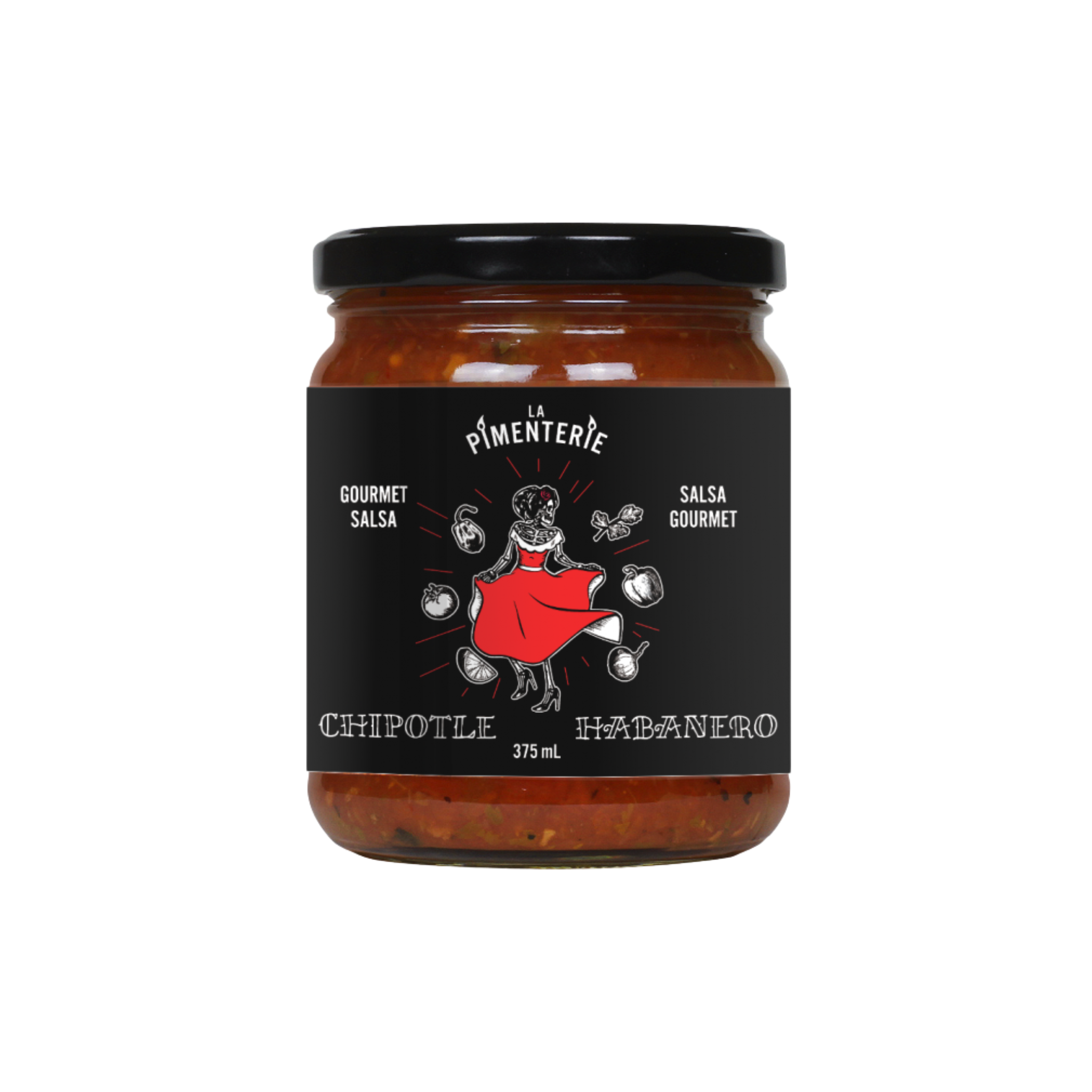 Salsa habanero et chipotle 375 ml - La Pimenterie