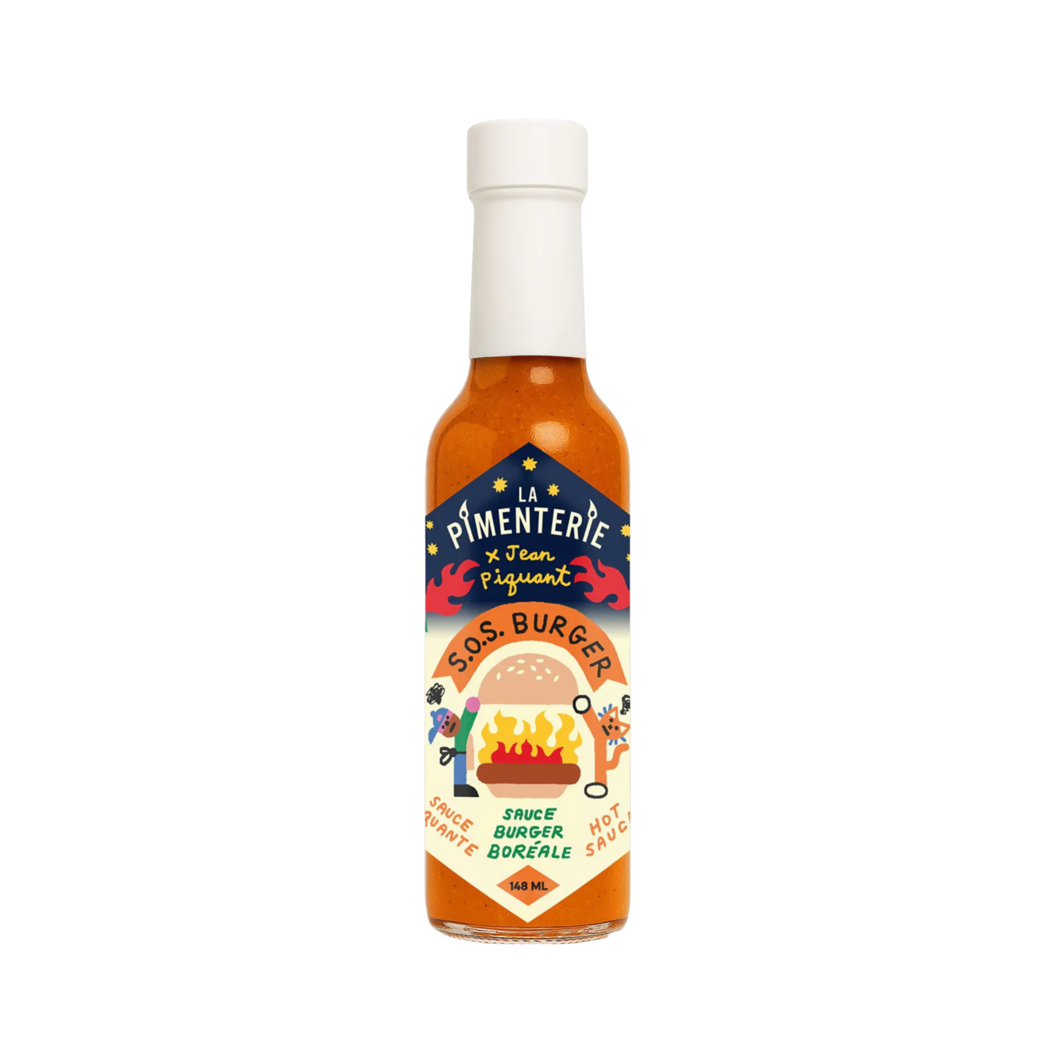 Sauce piquante SOS Burger 148 ml - La Pimenterie x Jean Piquant