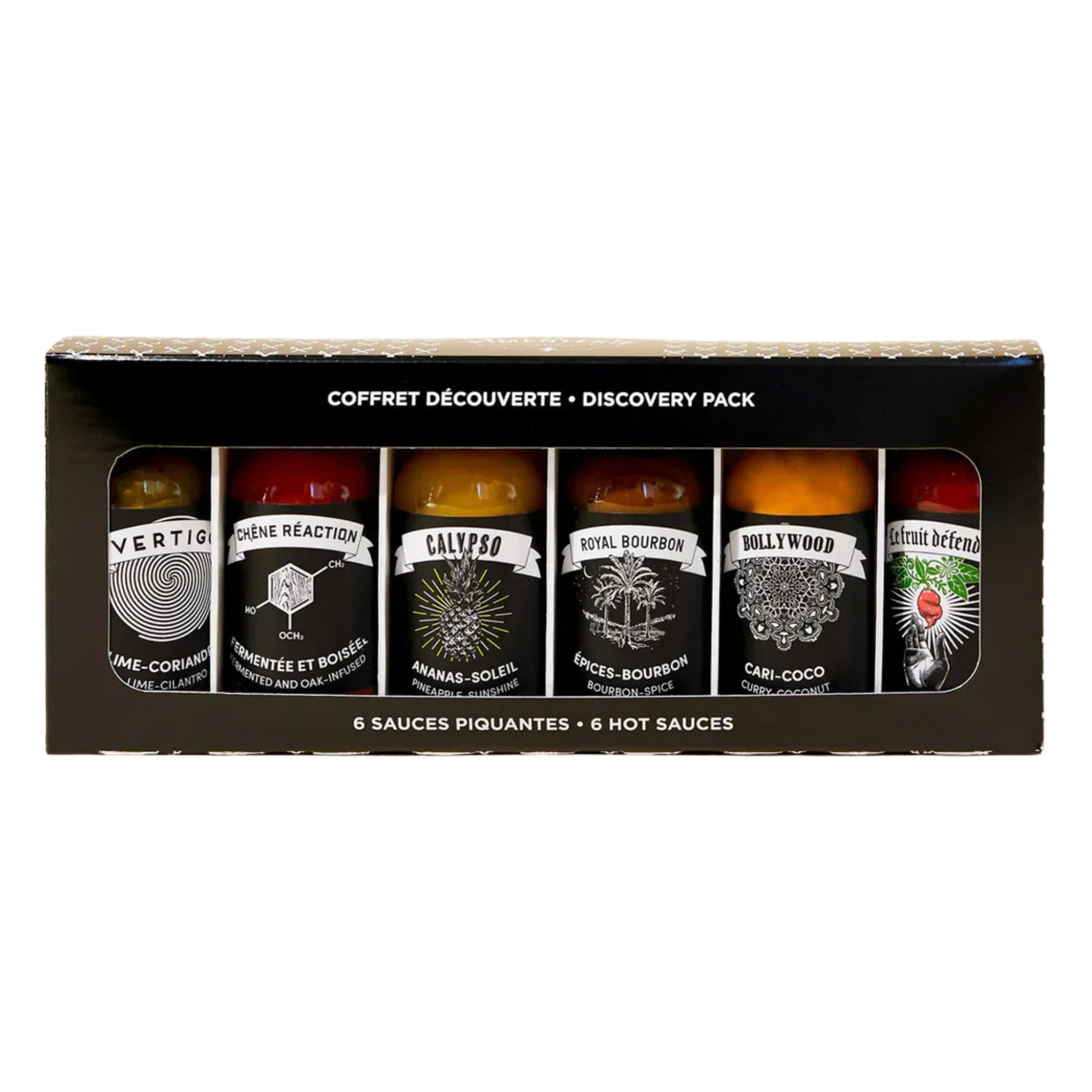 Coffret découverte de 6 sauces piquantes - La Pimenterie
