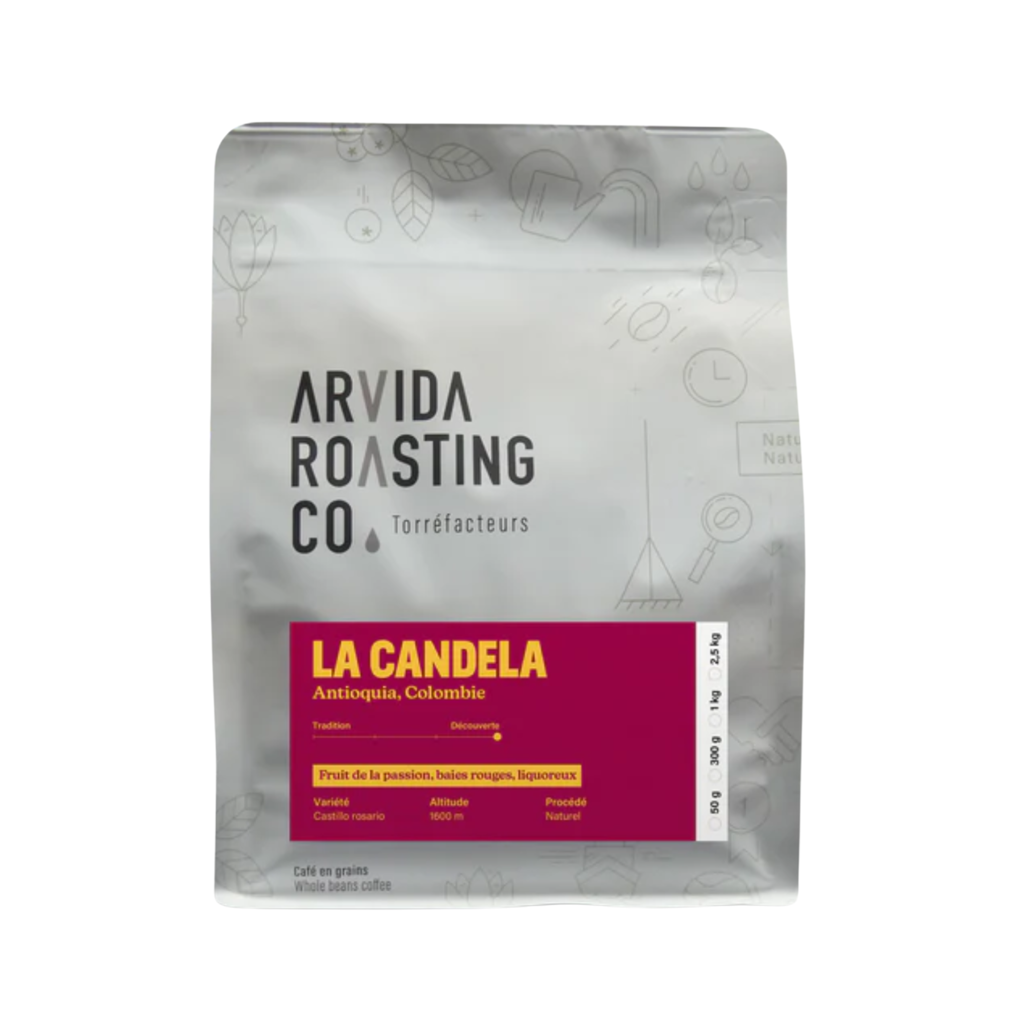 Café en grains La Candela 300 g - Arvida Roasting Co
