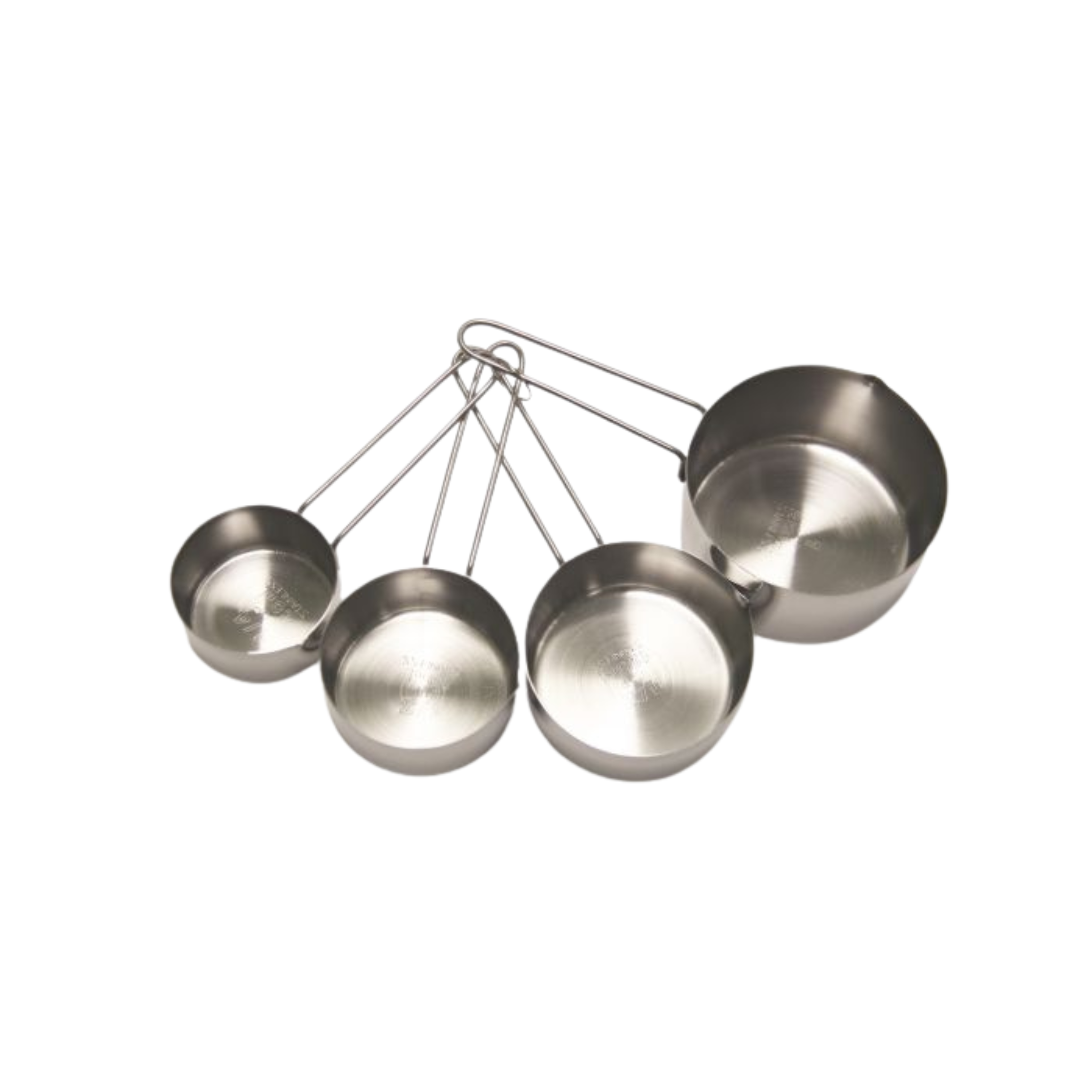 Ensemble de 4 tasses à mesurer de luxe en acier inoxydable