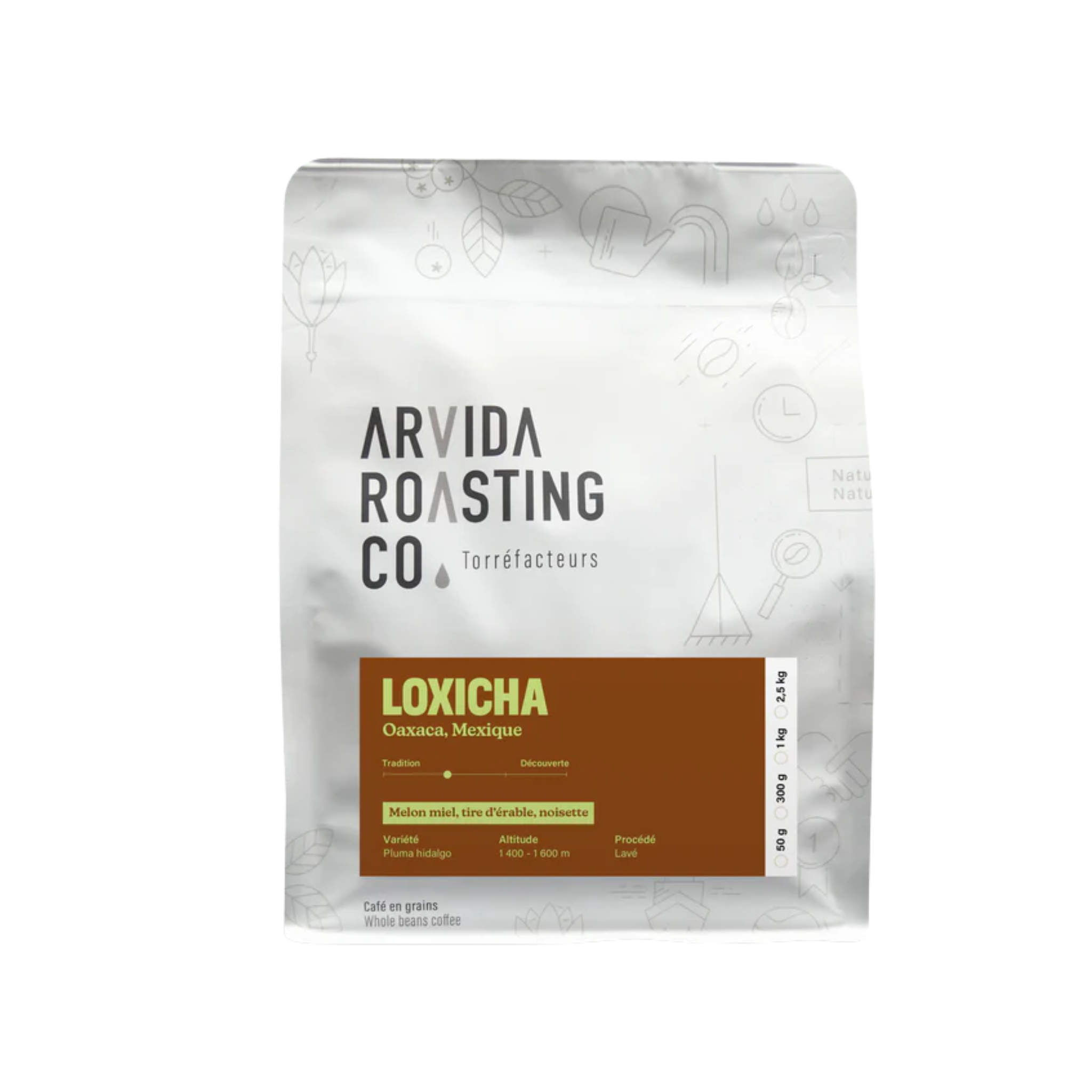Café en grains mexicain Loxicha 300 g - Arvida Roasting Co