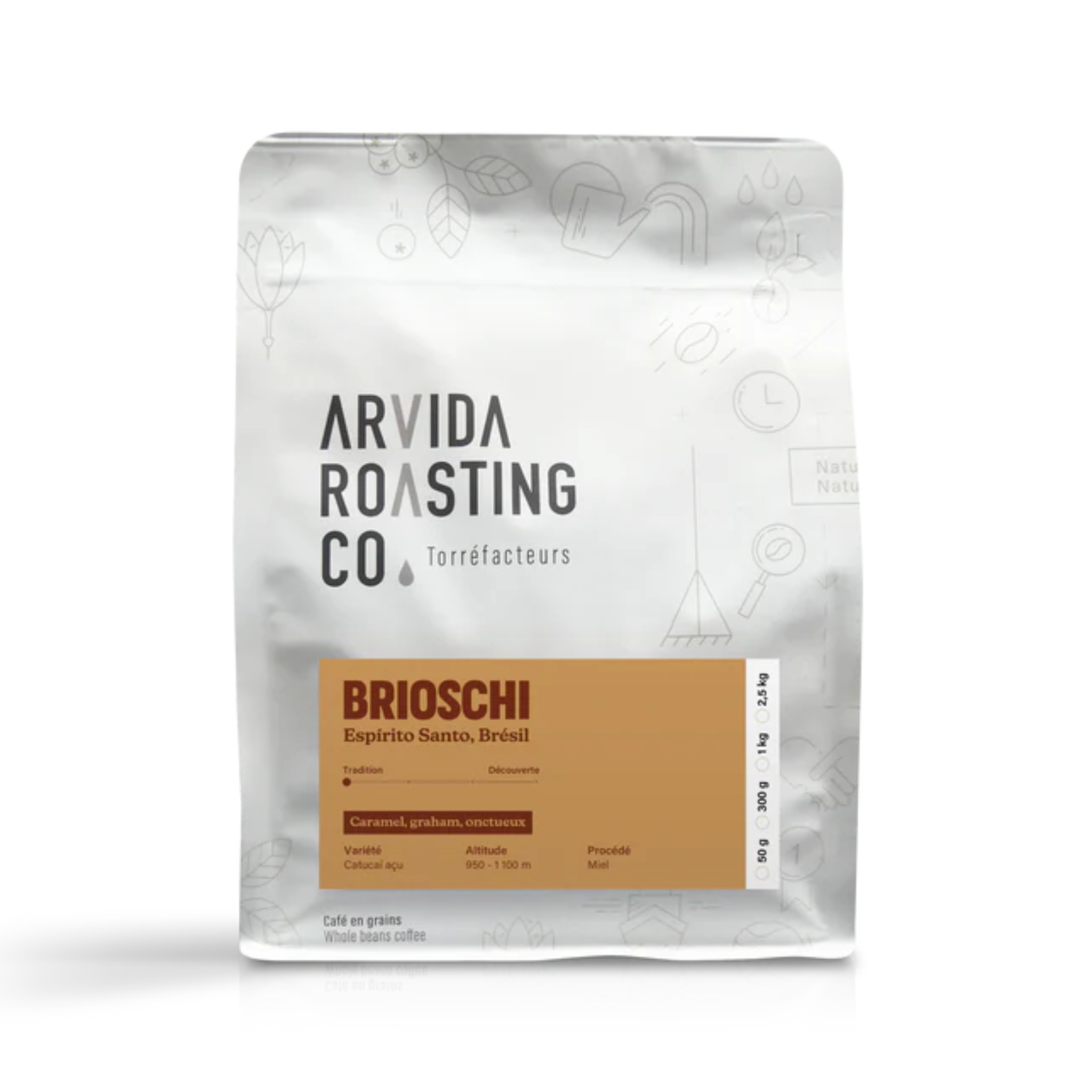 Café en grains Brioschi 2,5 kg - Arvida Roasting Co