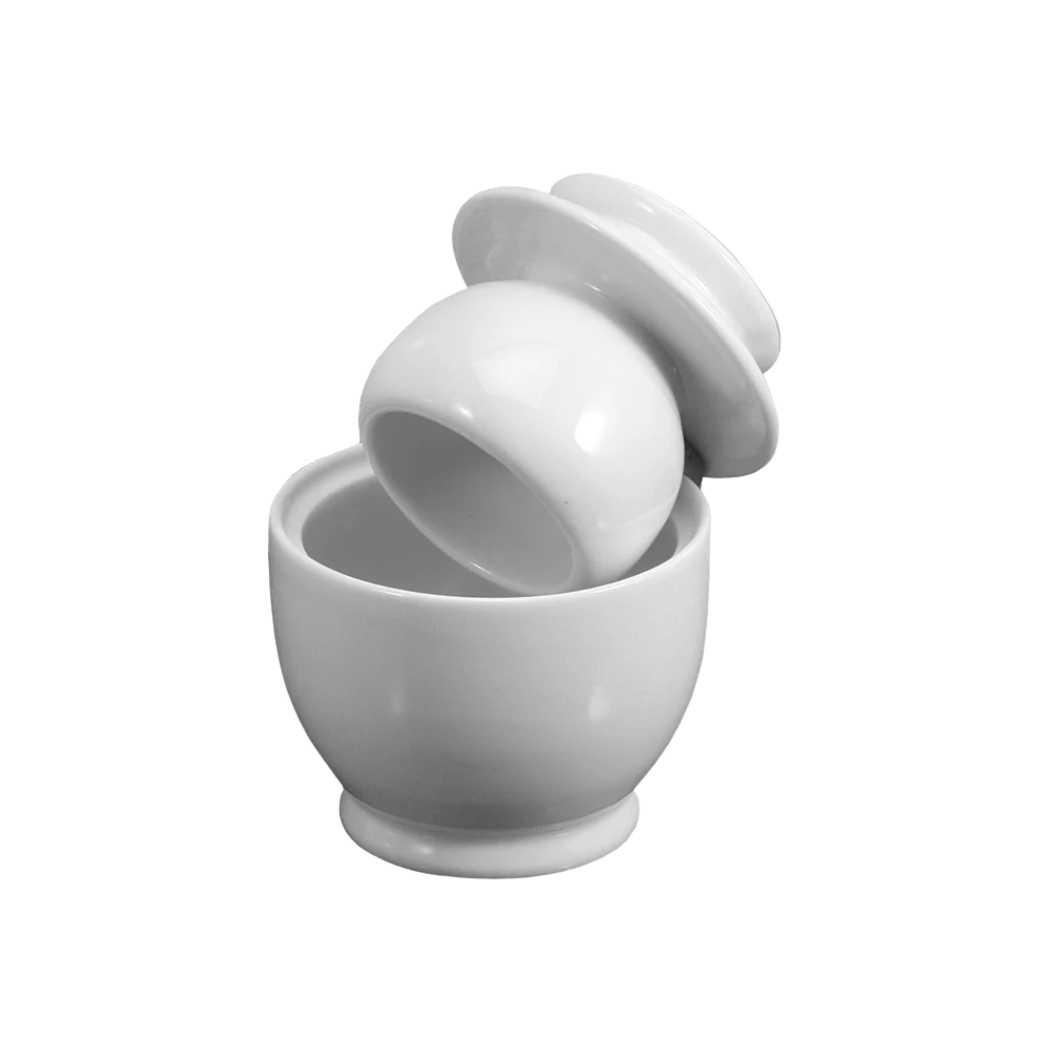 White Breton butter dish 9.5 cm - BIA