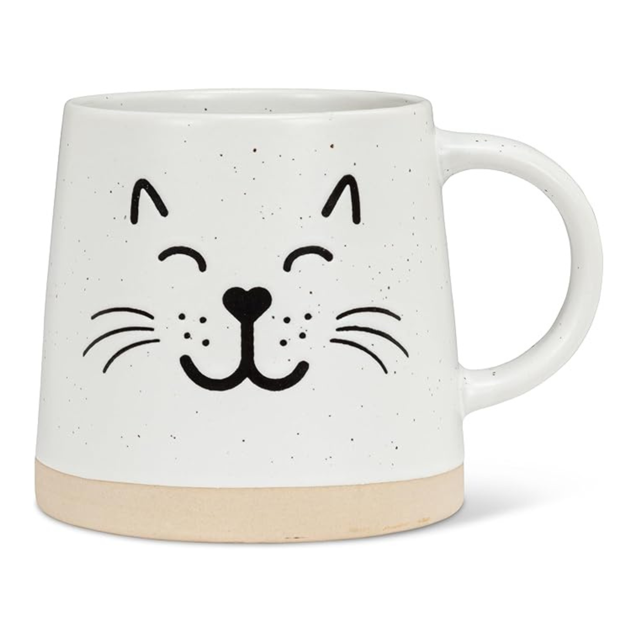 Tasse beige avec tête de chat 414 ml
