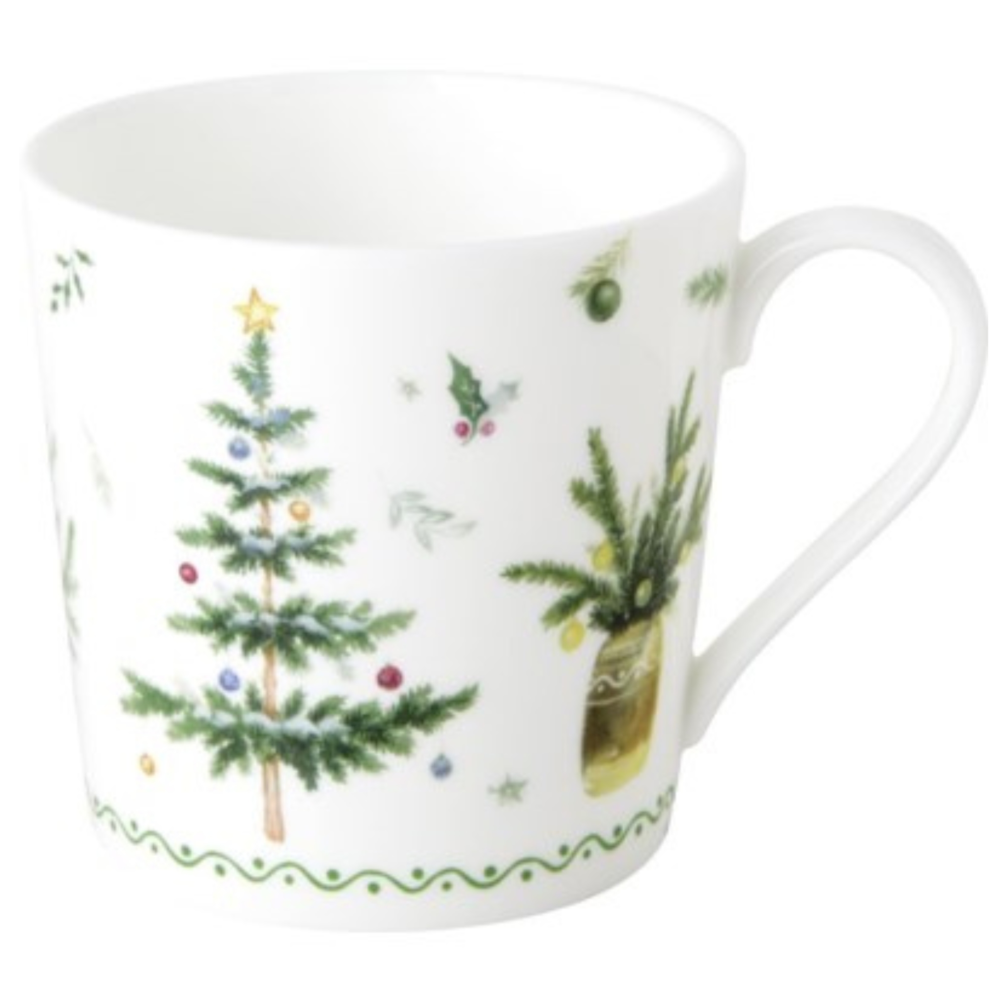 Snowy Ski Holiday Porcelain Mug 375ml