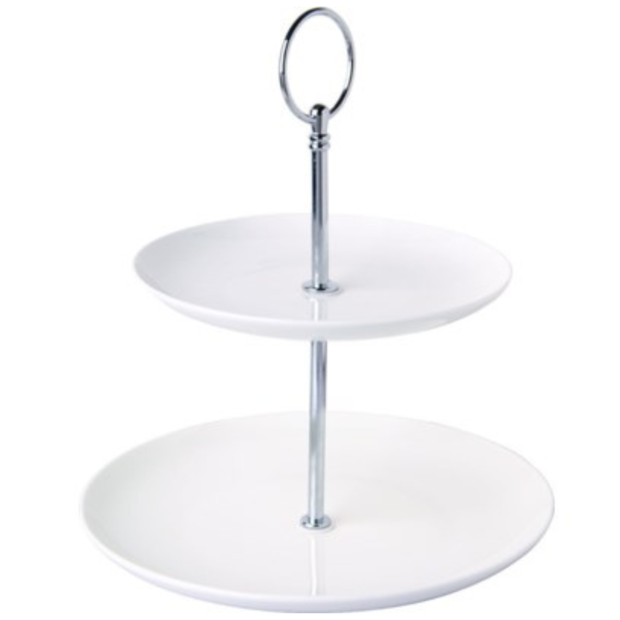 White fine porcelain cake stand 23 cm