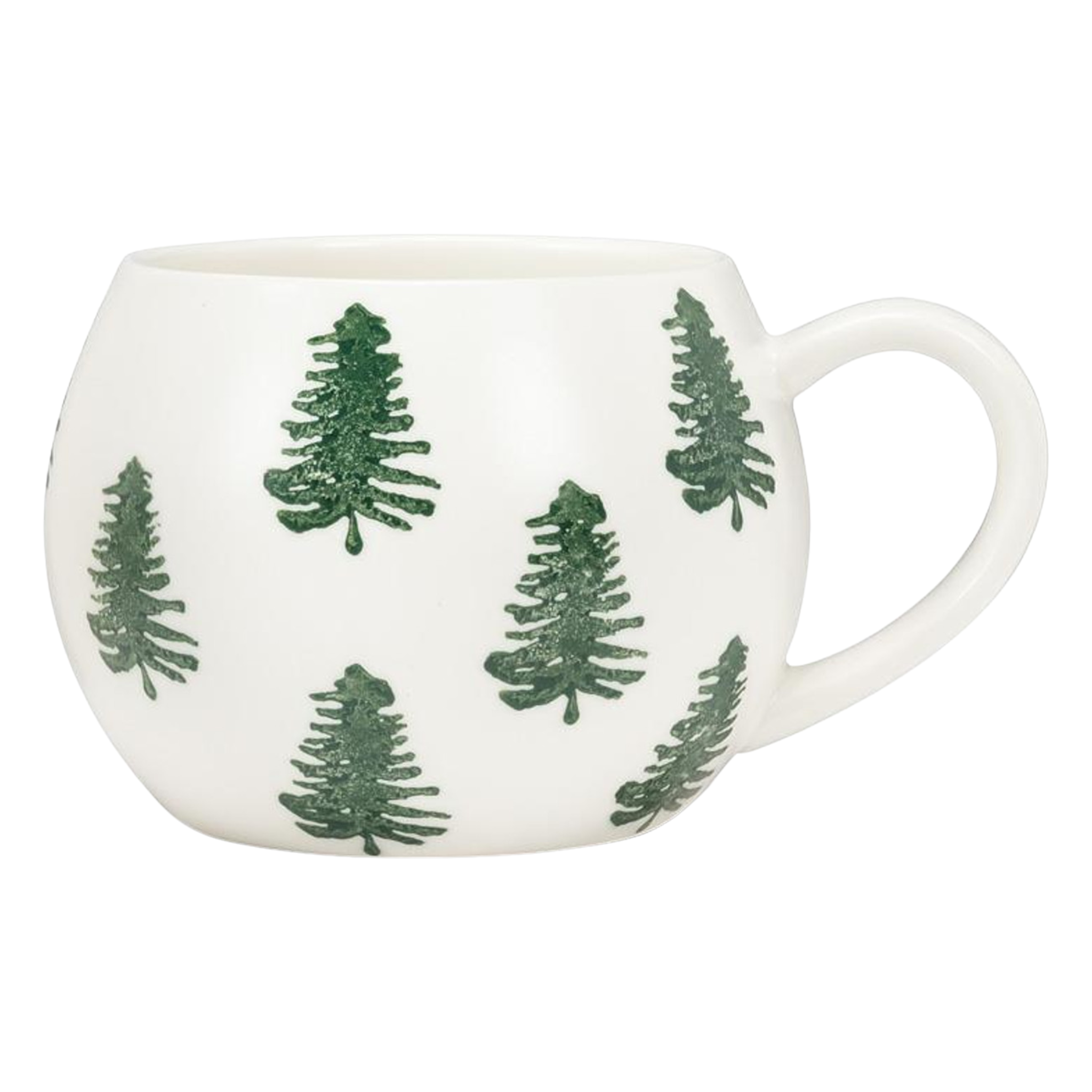 Tasse ronde avec sapins 473 ml