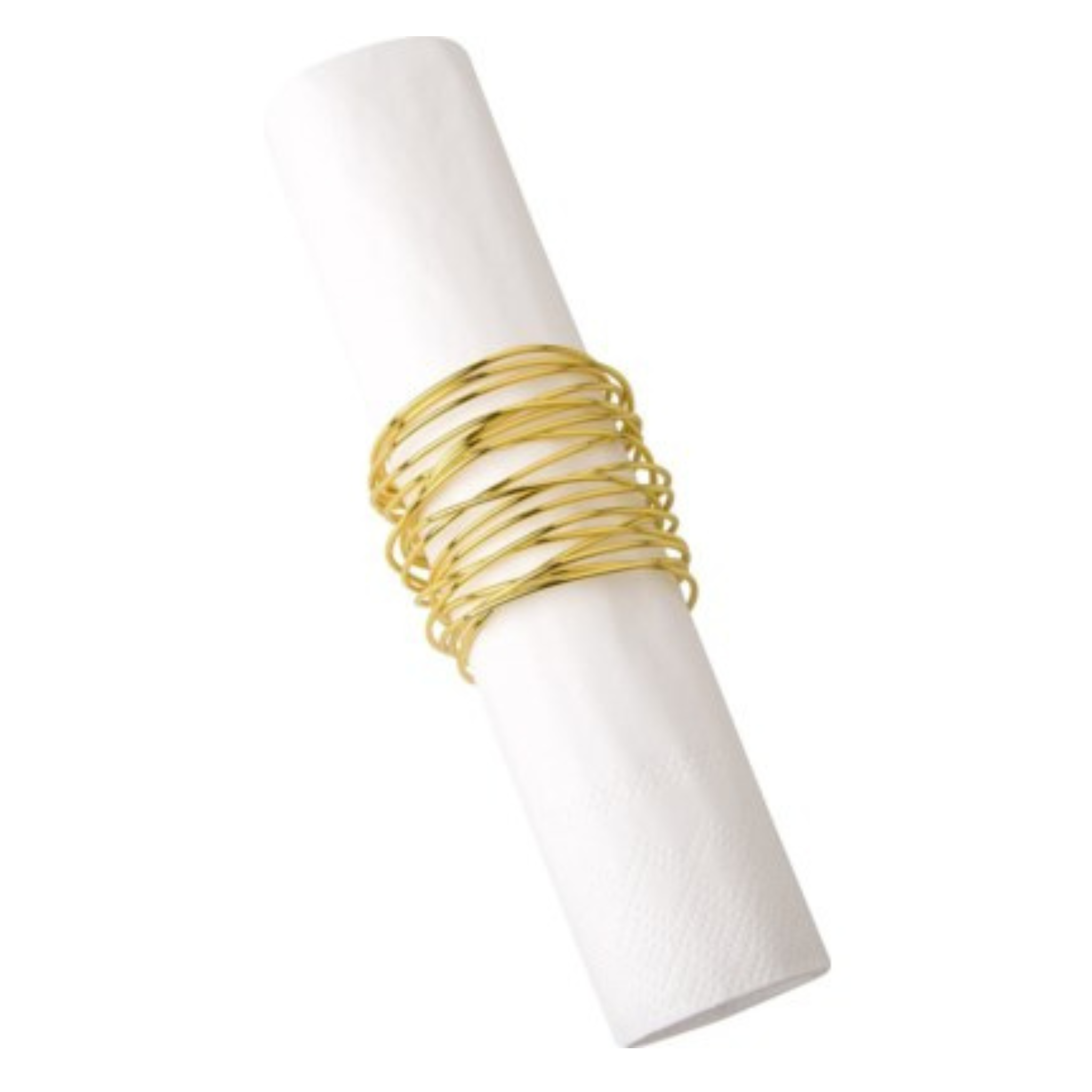 Gold napkin rings