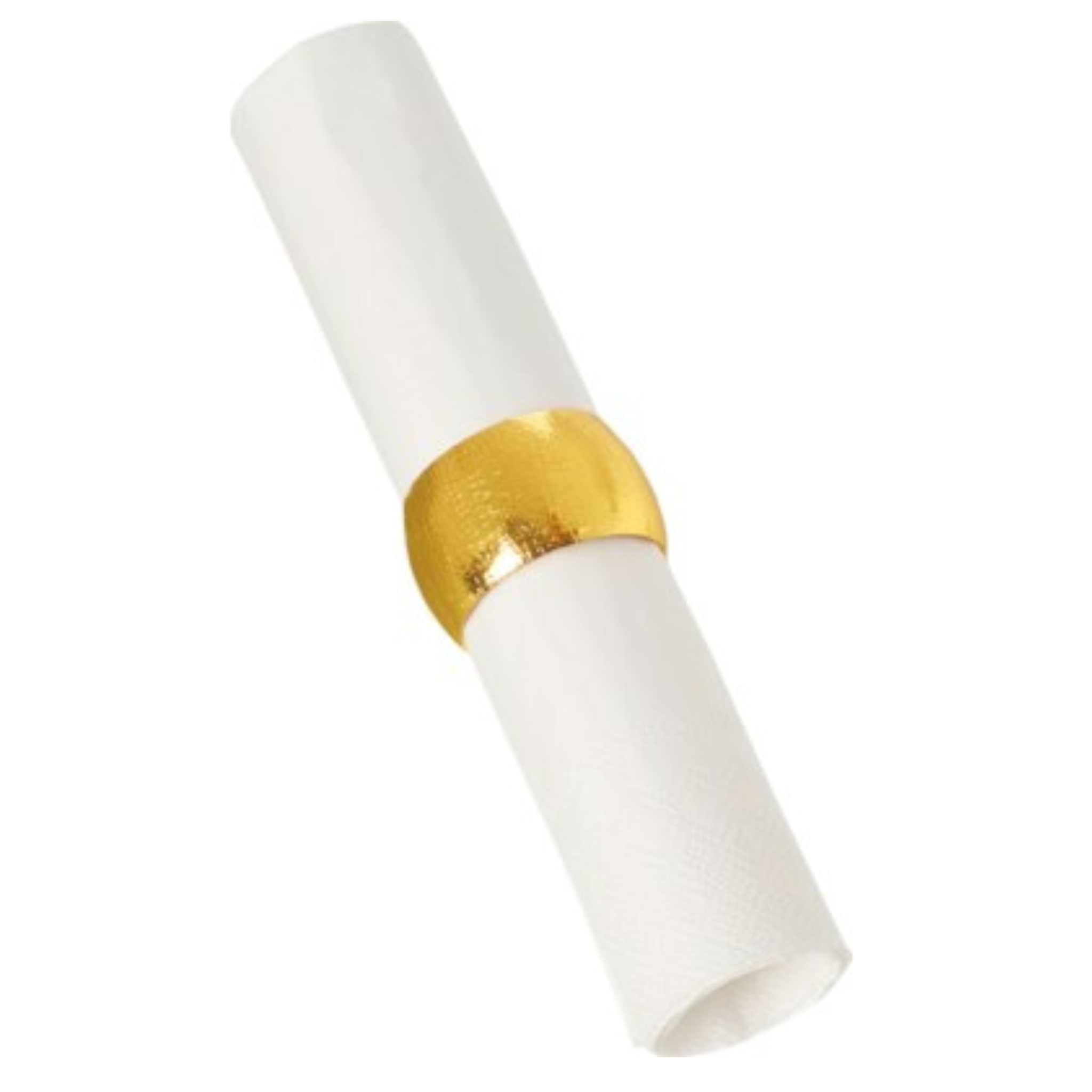 Gold pattern napkin rings