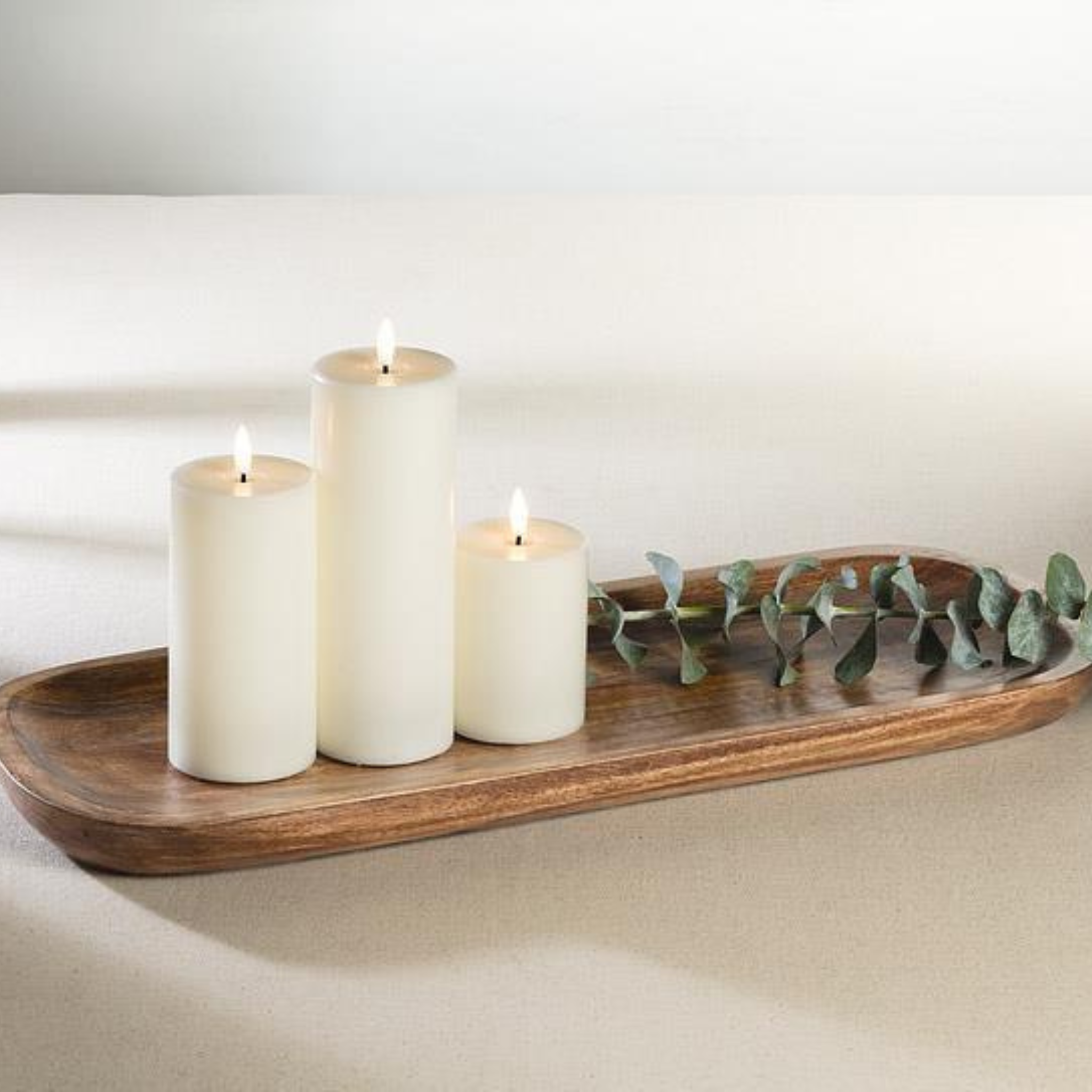 Plateau ovale en bois de manguier