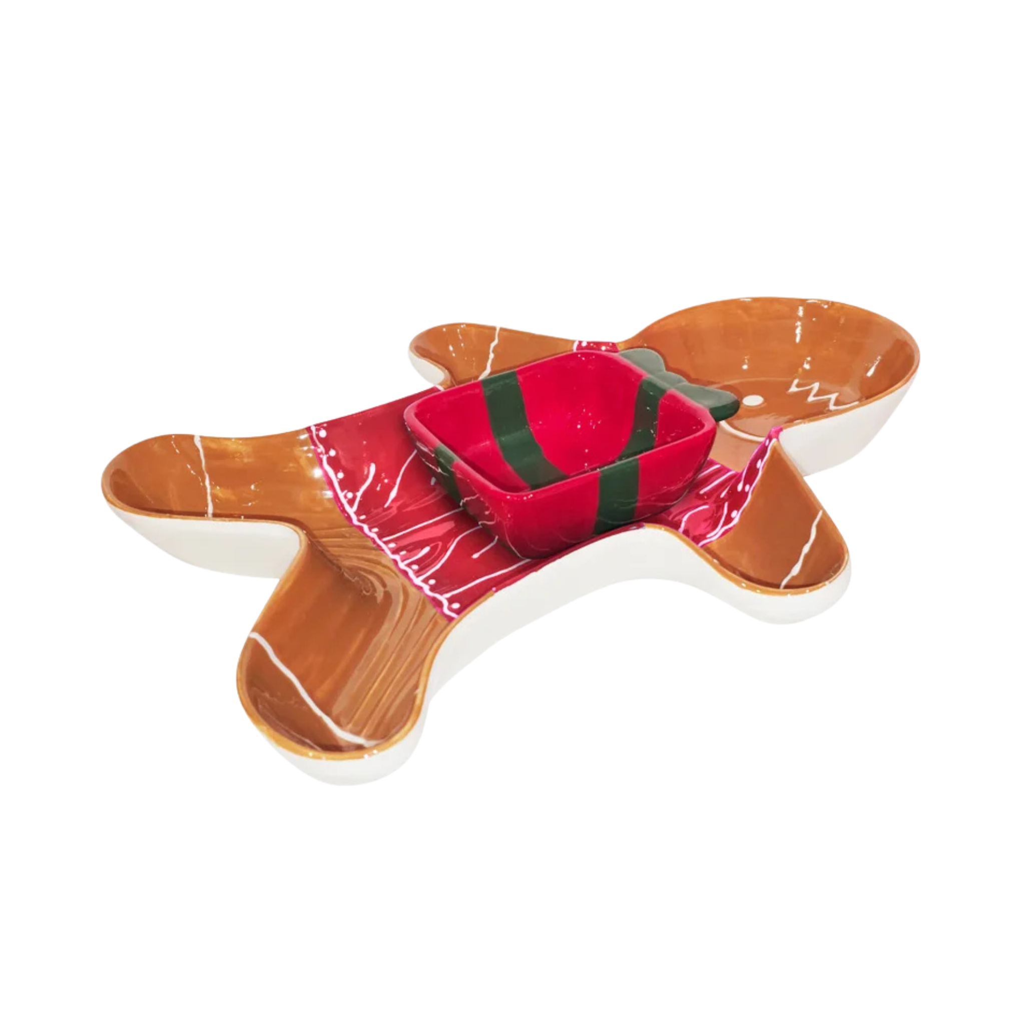 Plateau à trempette et service pain d'épice