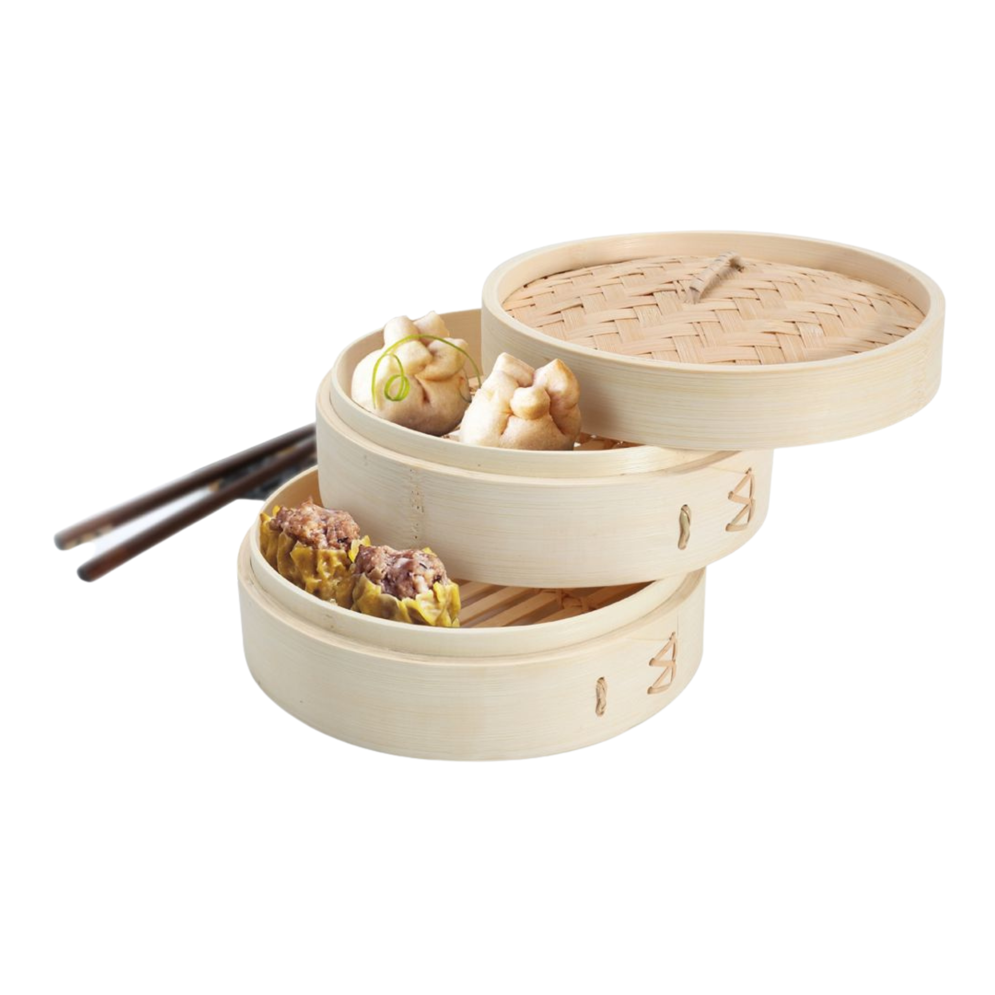 Étuveuse en bambou deux étages 8 po