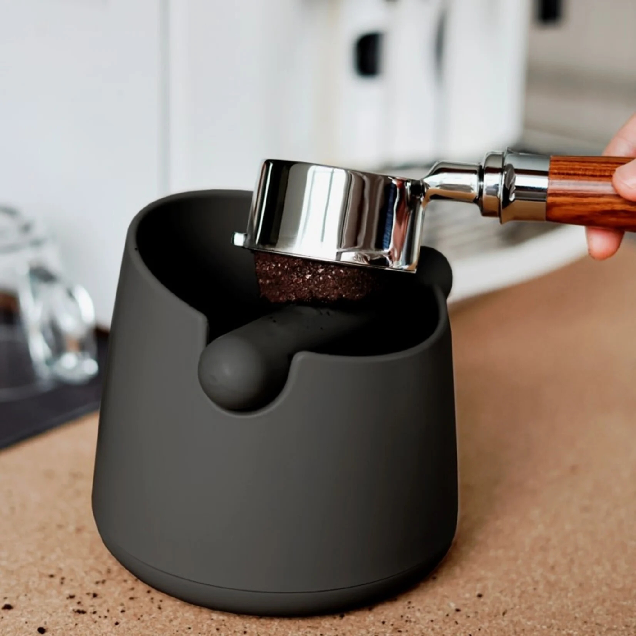 Bac à marc de café noir 32 cm - Café Culture