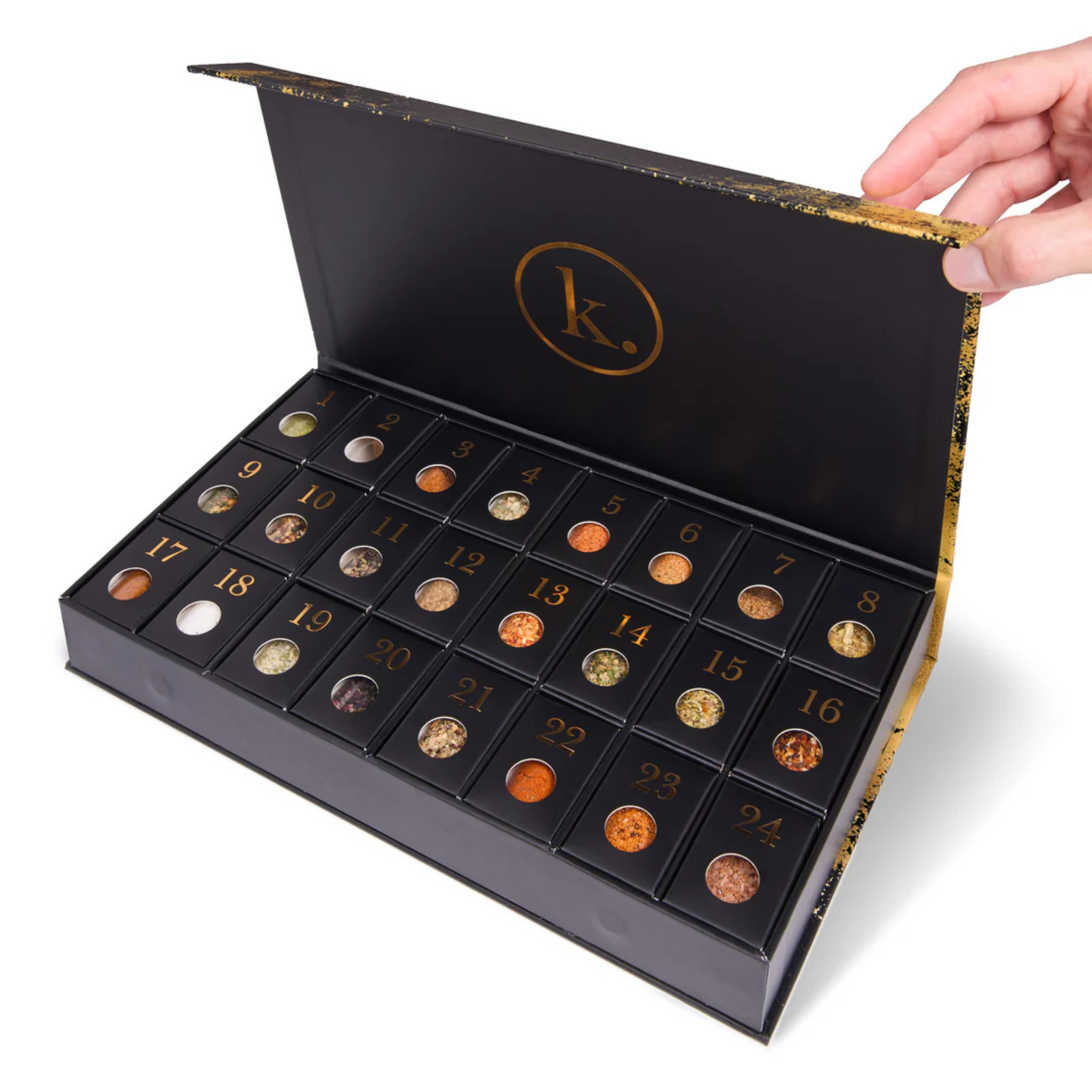 Kanel 24-piece spice blend, sea salt and seasoning set