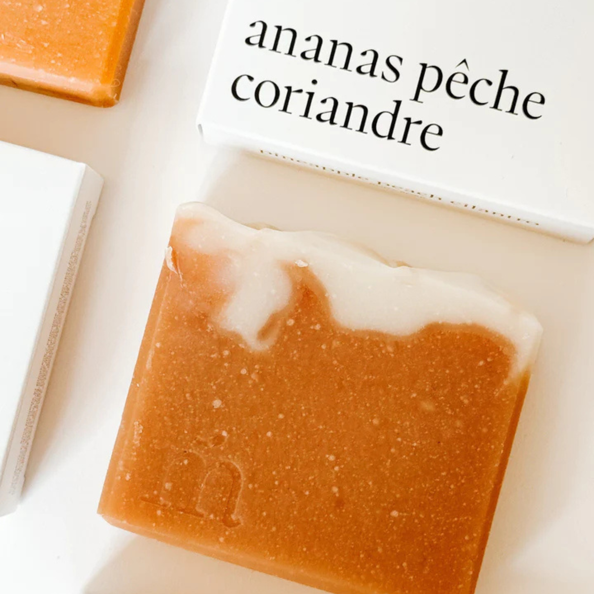 Pineapple, Peach and Coriander Body Soap Bar 115g - Marée Chandelles