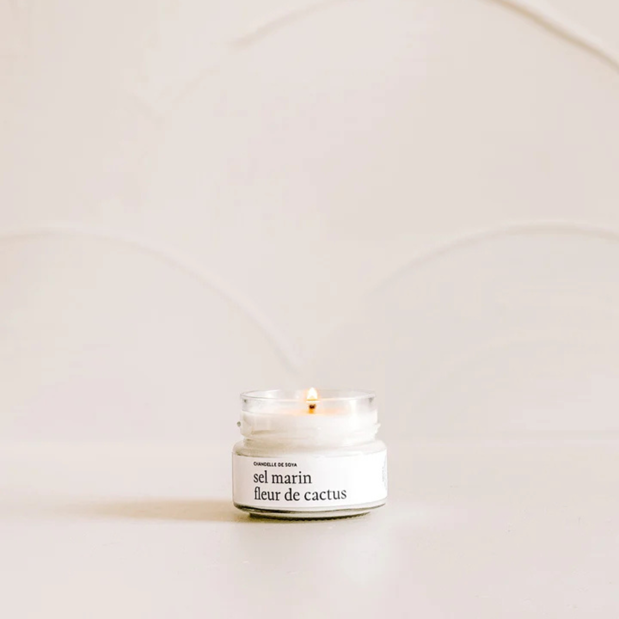 Soy candle with sea salt and cactus flower, 106 ml - Marée Candles