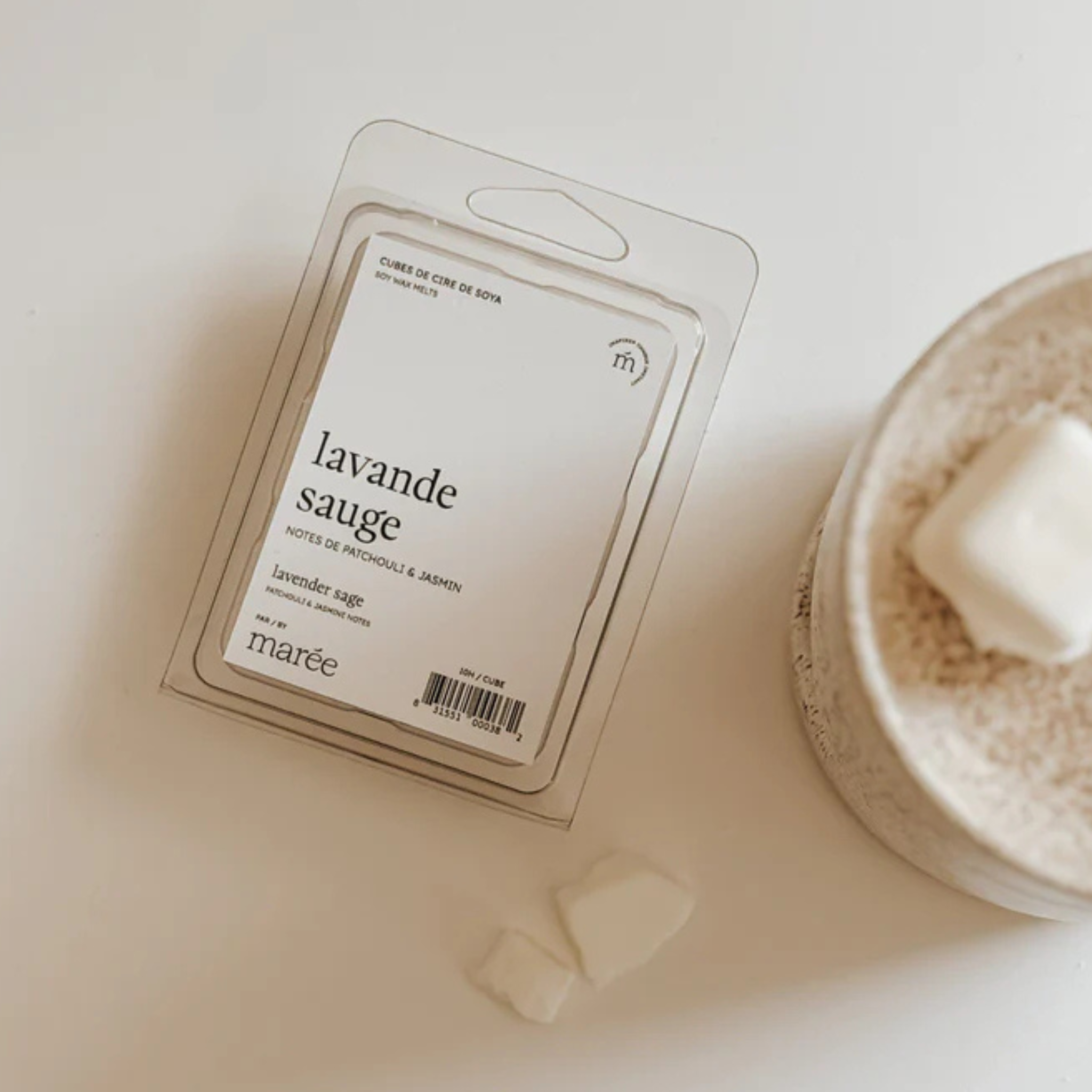 Soy wax cubes, Lavender Sage - Tide Candles