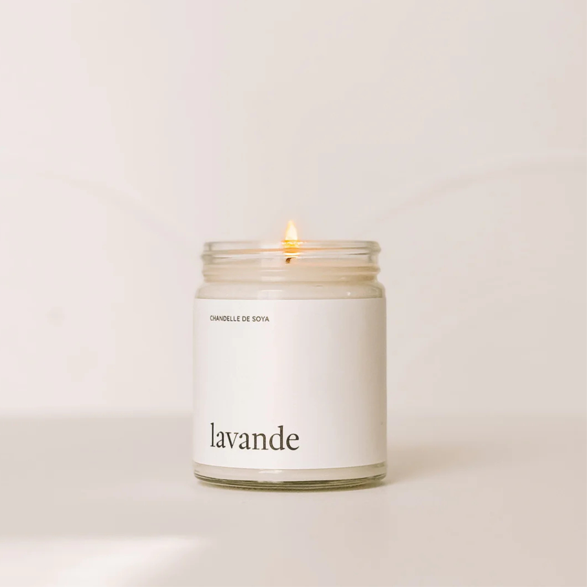 Chandelle de soya Lavande 270 ml - Marée Chandelles