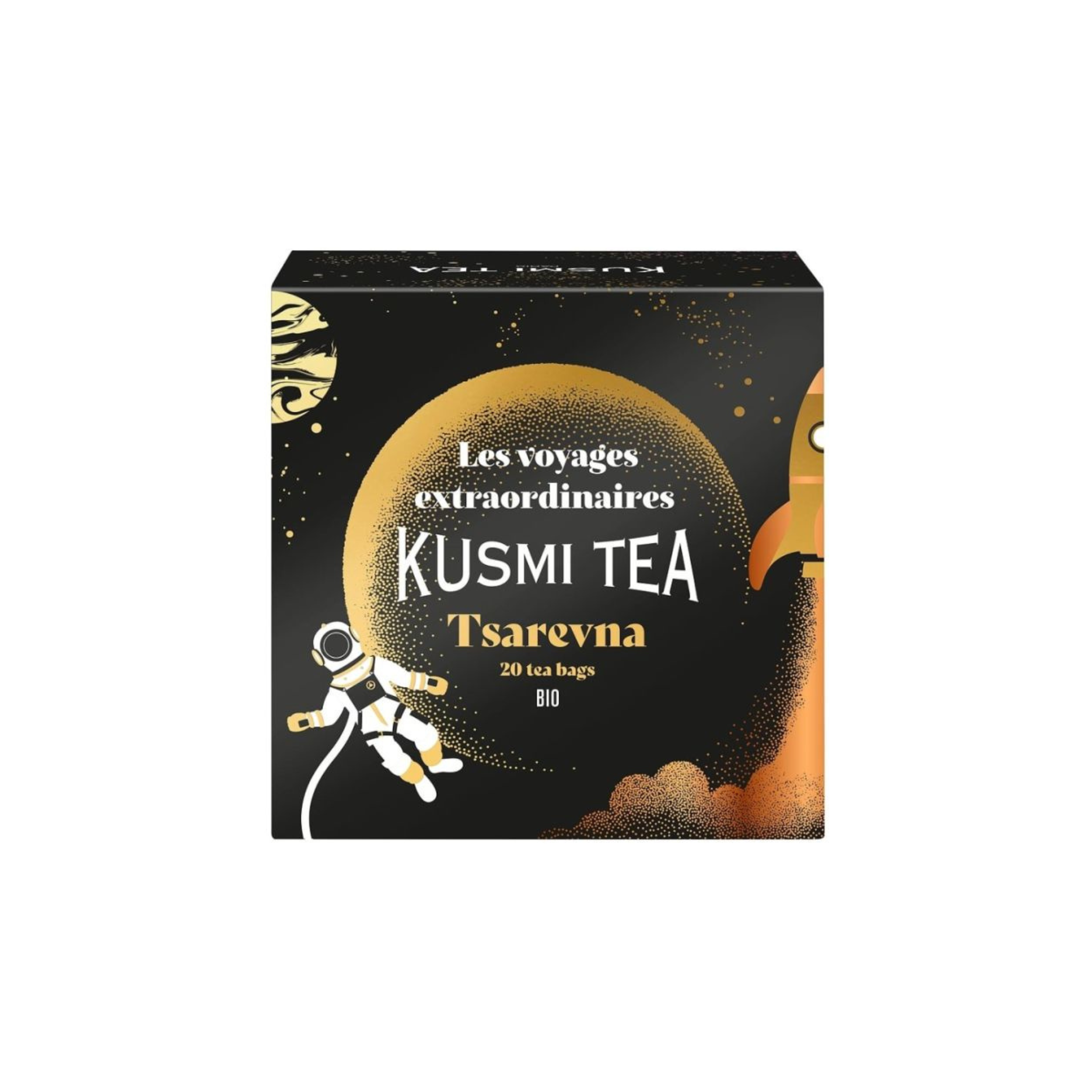 Ensemble de 20 sachets de thé noir bio Tsarevna - Kusmi Tea