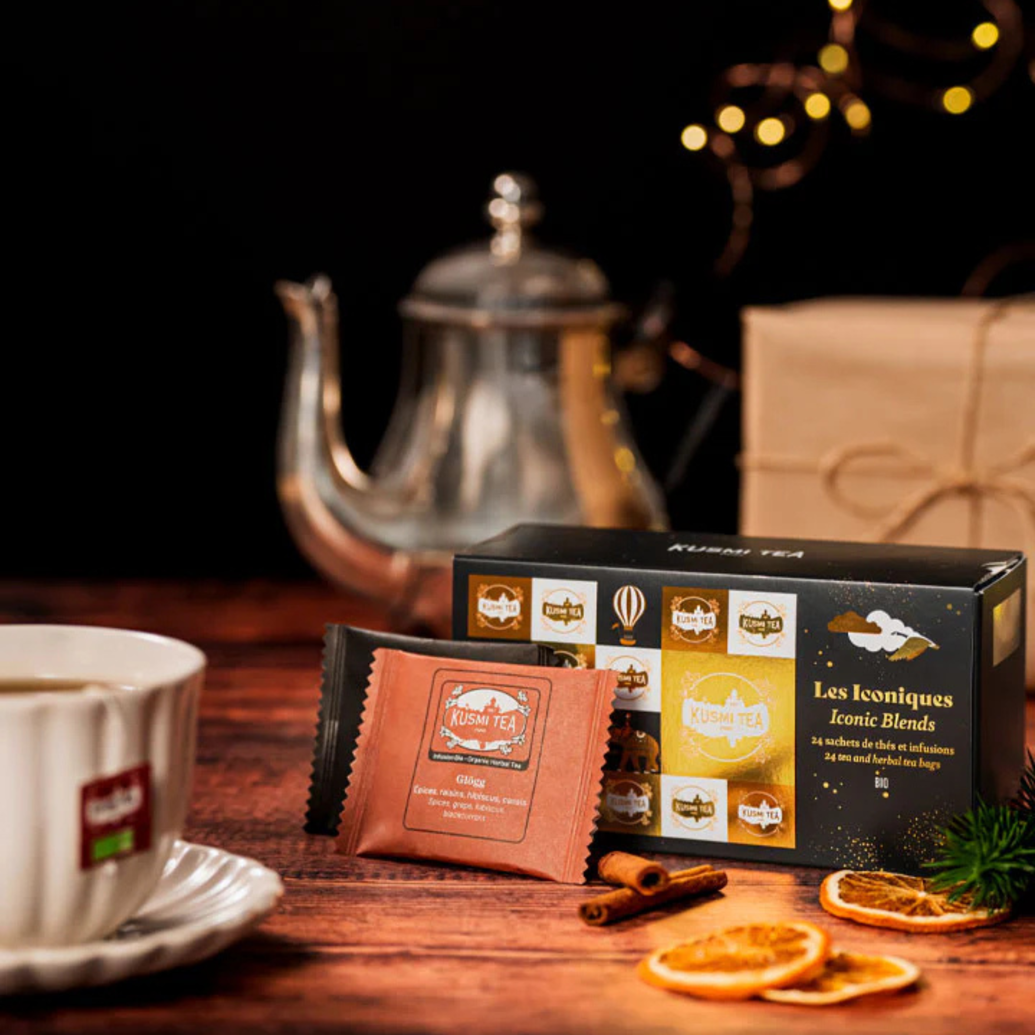 Ensemble de 24 sachets de thé bio Les Iconiques 51 g - Kusmi Tea