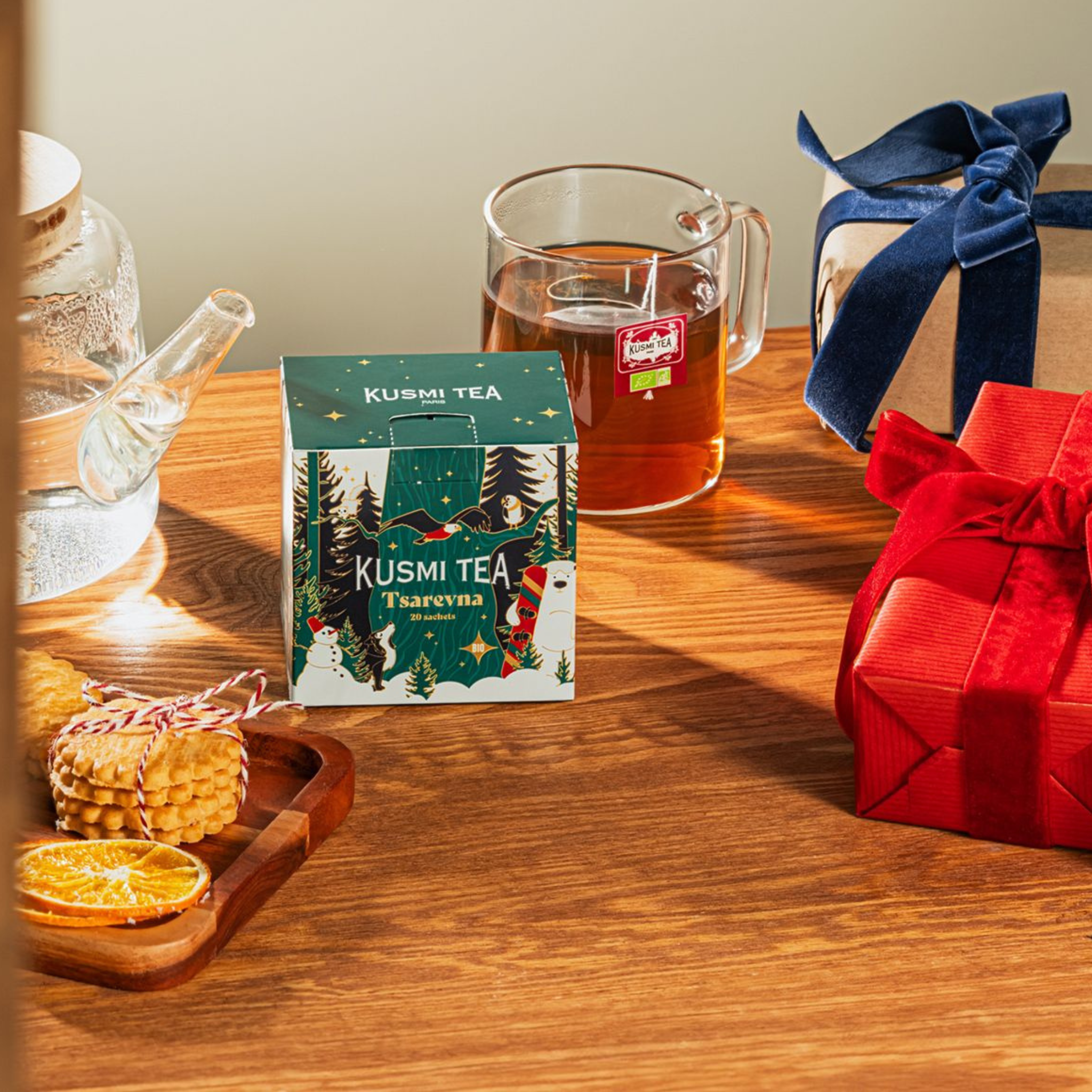 Ensemble de 20 sachets de thé noir bio Tsaverna édition 2024 - Kusmi Tea