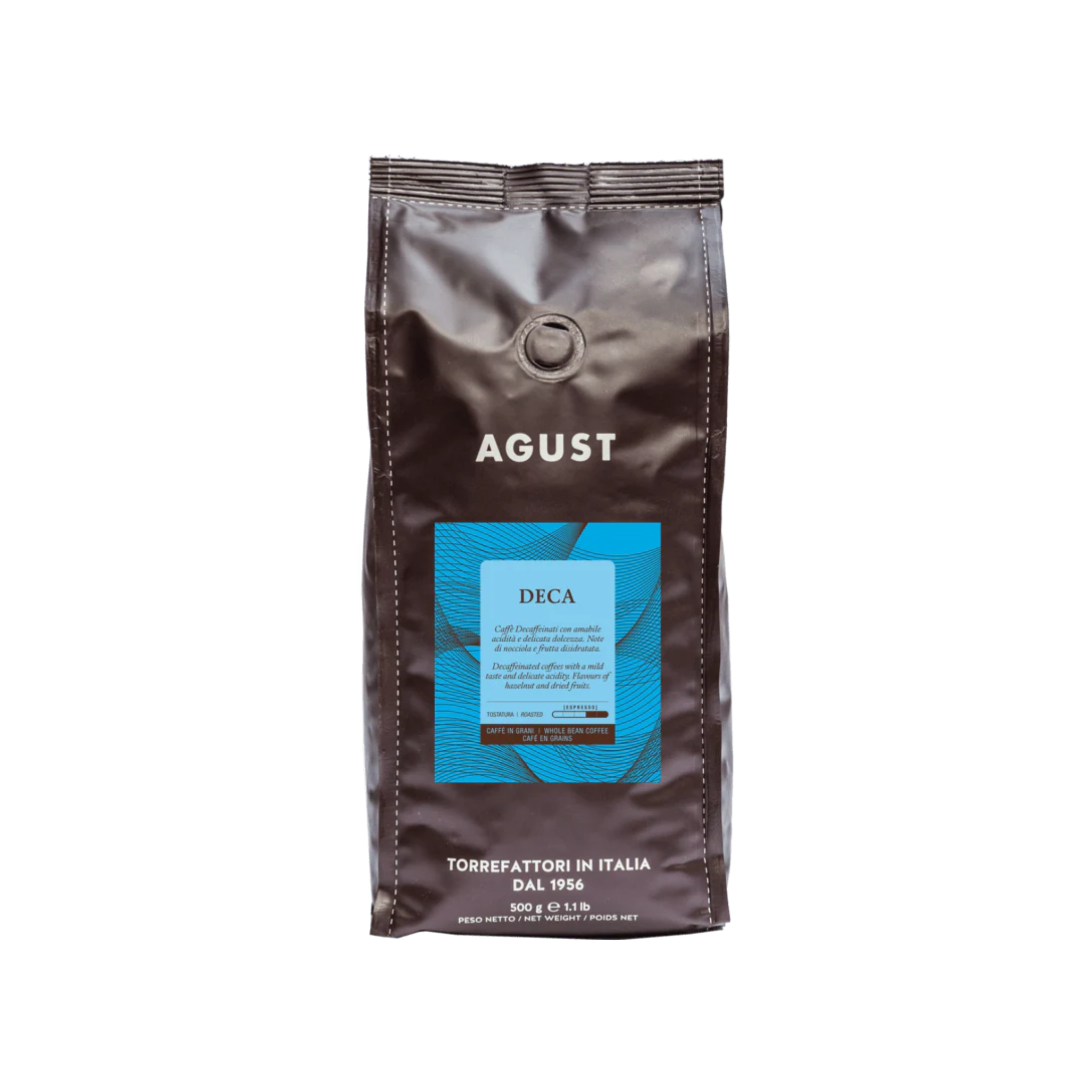 Deca espresso coffee beans 500 g - Agust