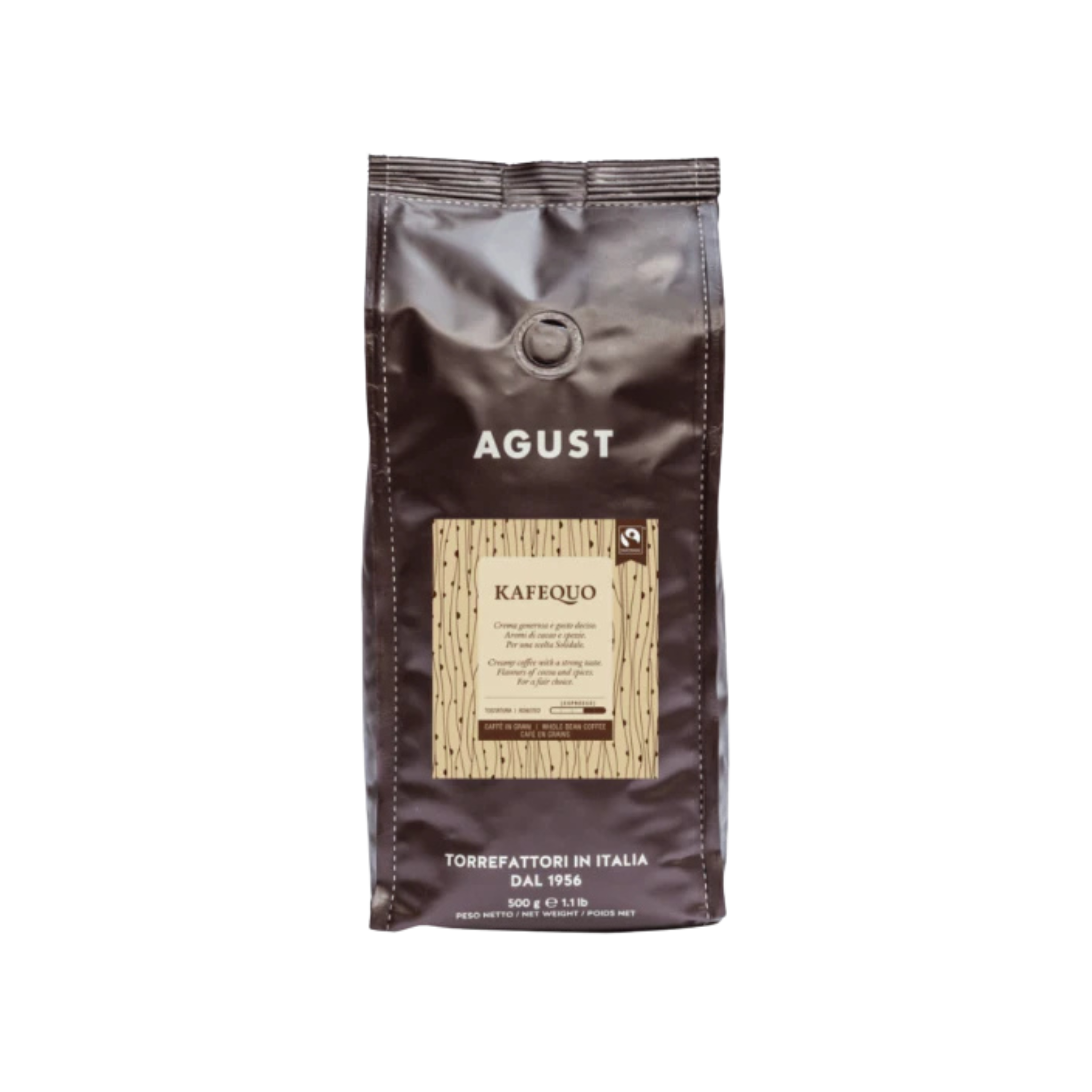 Kafequo Fairtrade Coffee Beans 500g - Agust