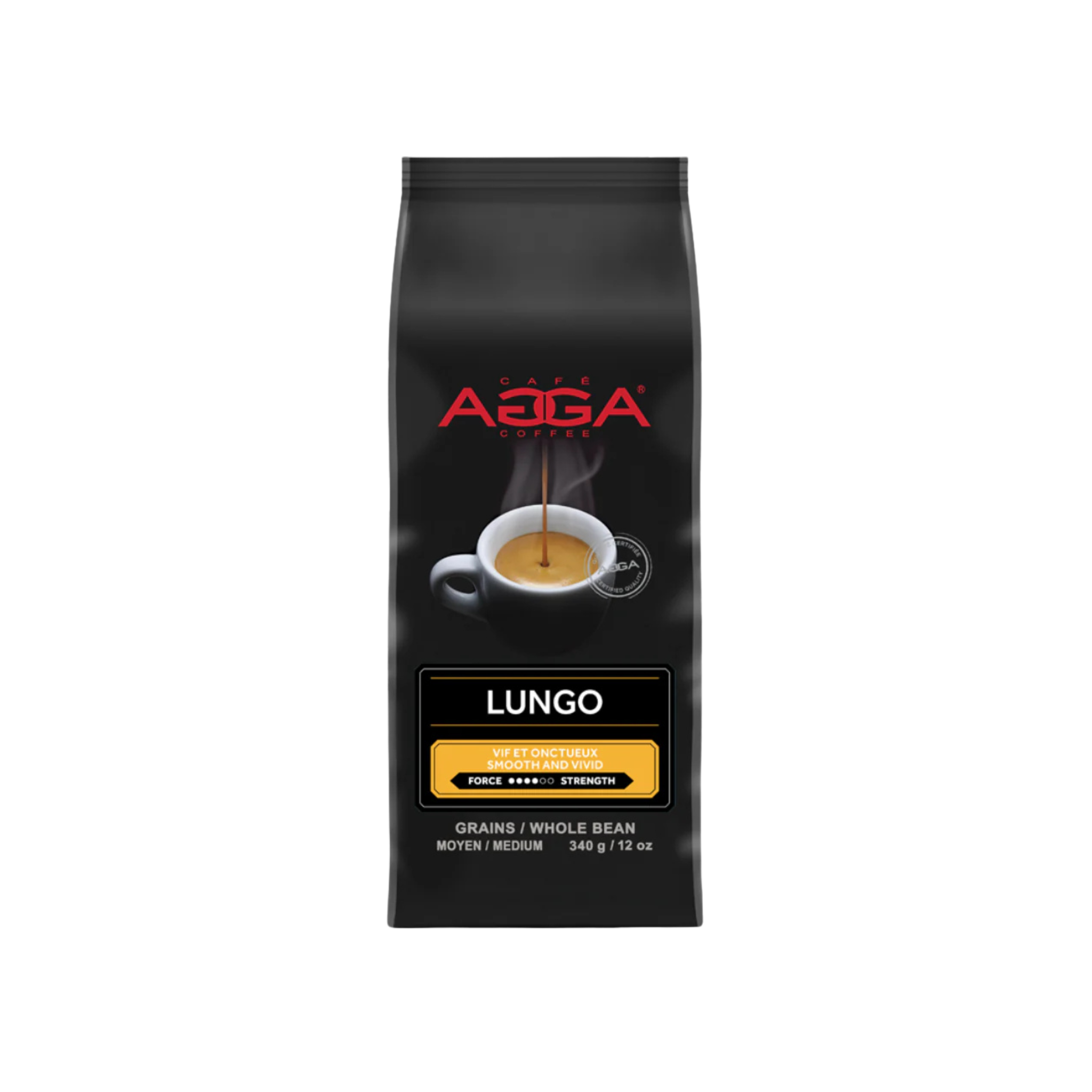 Café en grains Espresso Lungo 340 g - AGGA