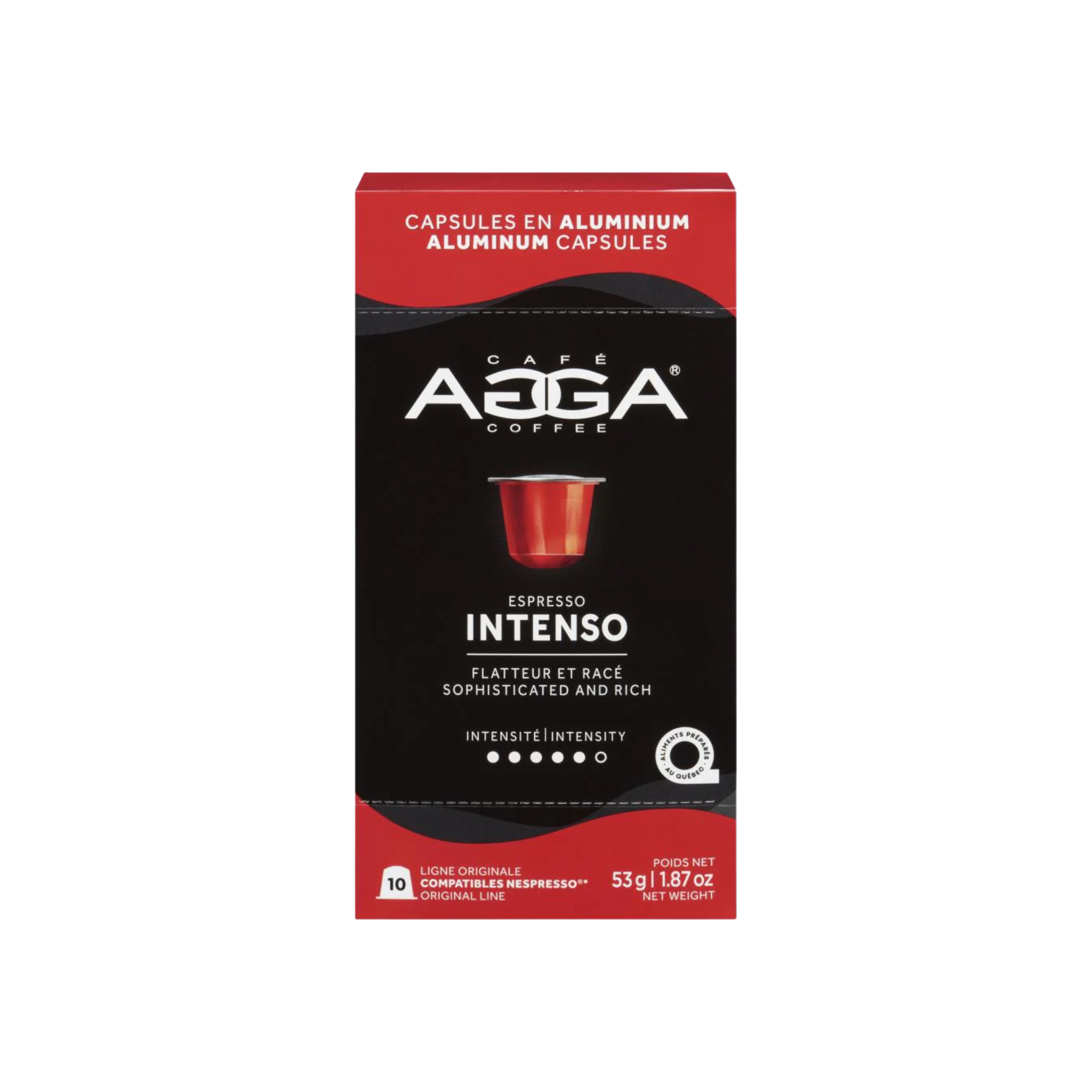 Set of 10 Intenso coffee capsules for Nespresso® - AGGA