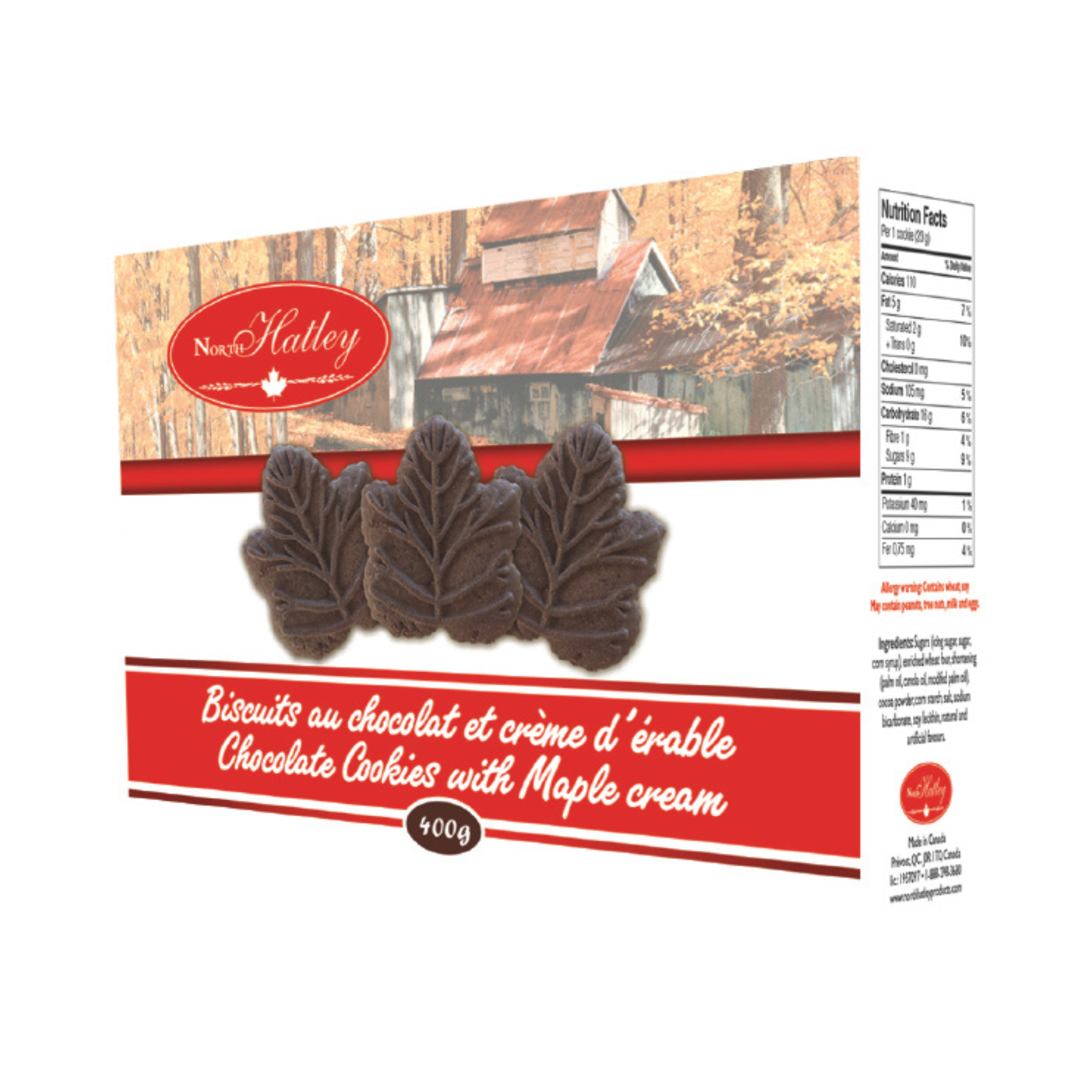 Chocolate and maple cream cookies 400g