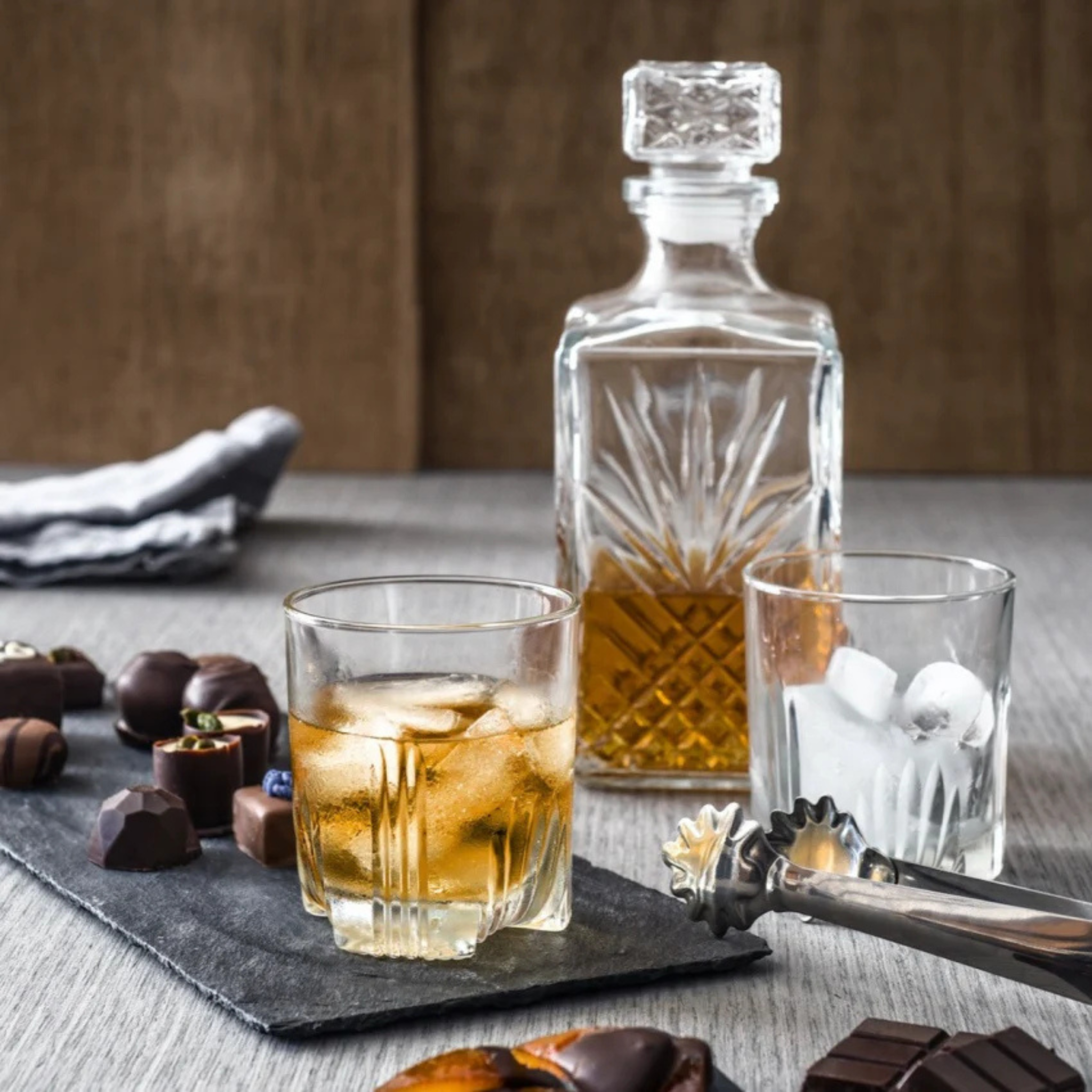 Ensemble de carafe et 6 verres à whisky Selecta - Bormioli Rocco