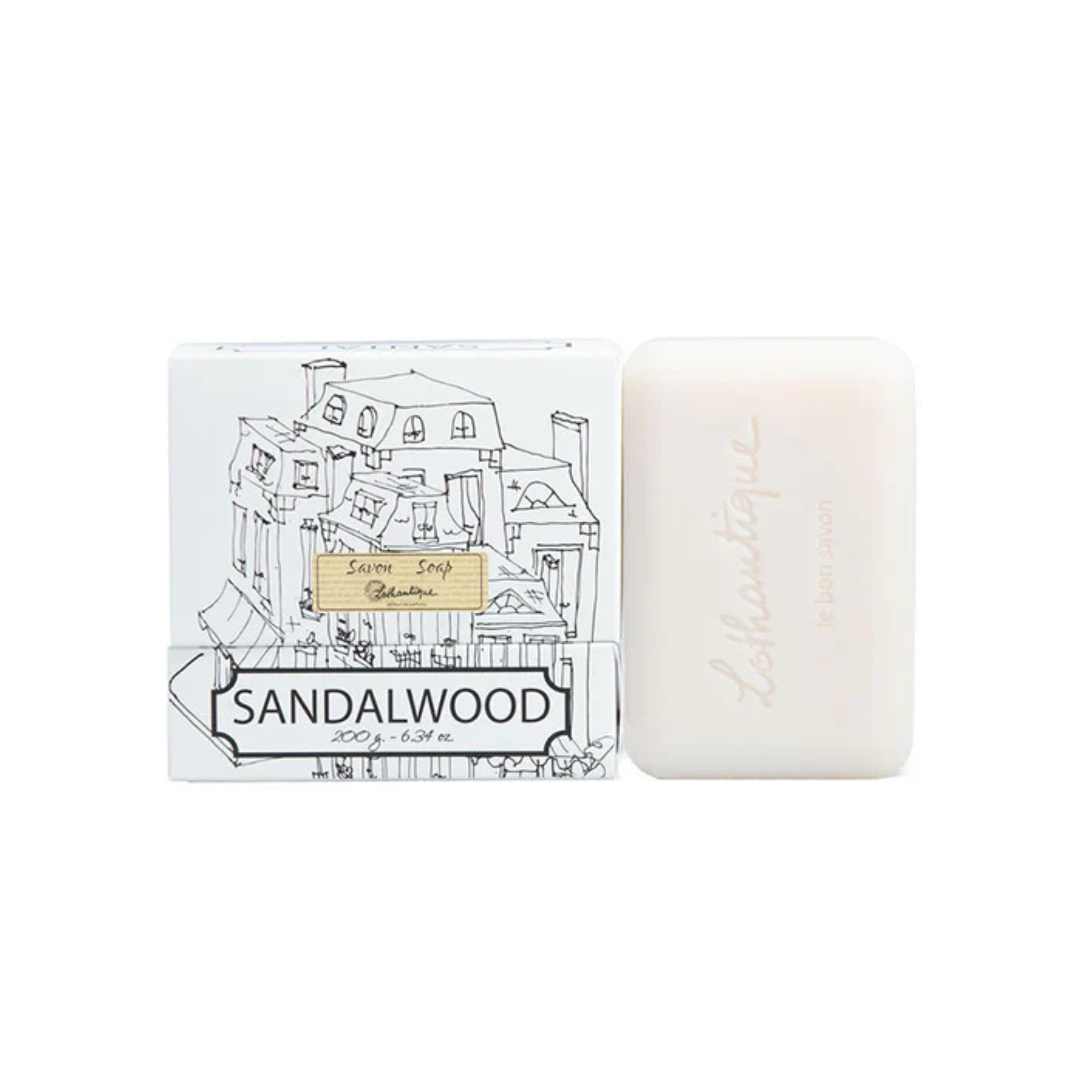 Savon en barre Bois de santal 200 g - Lothantique