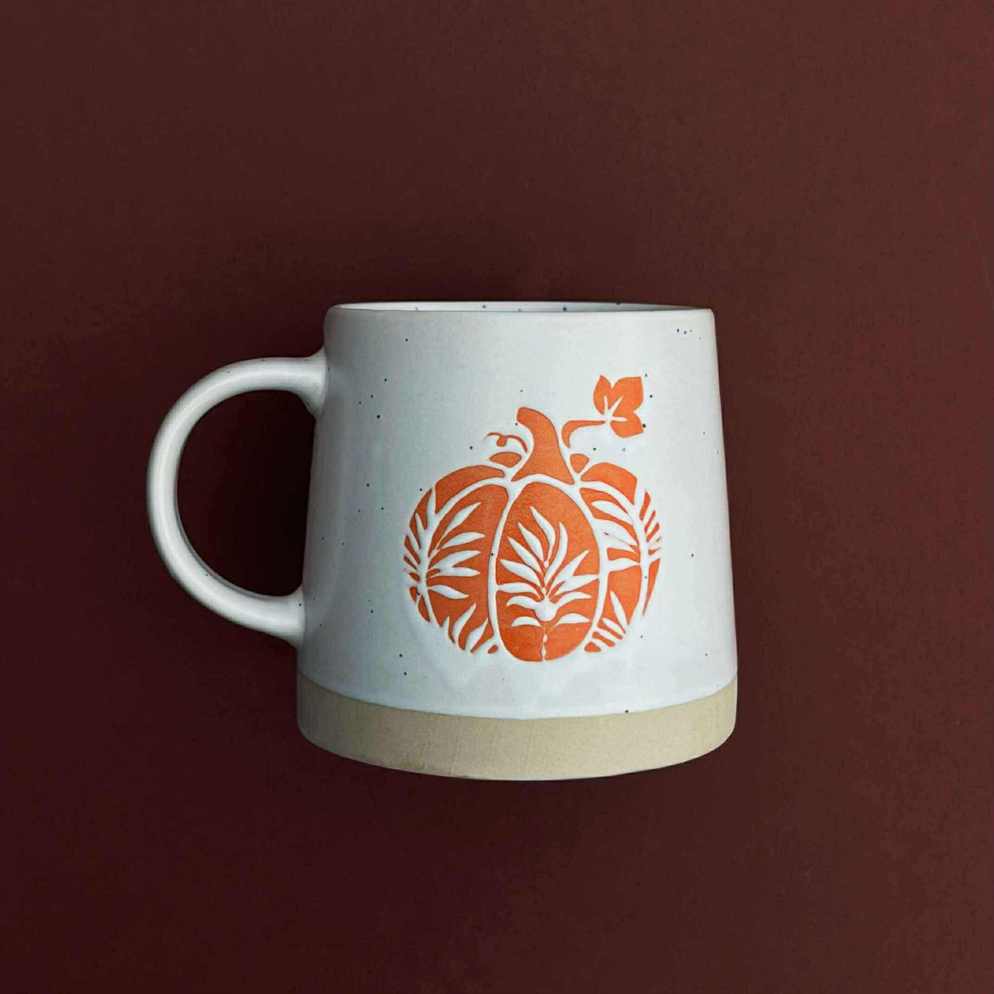 Tasse avec citrouille orange 414 ml