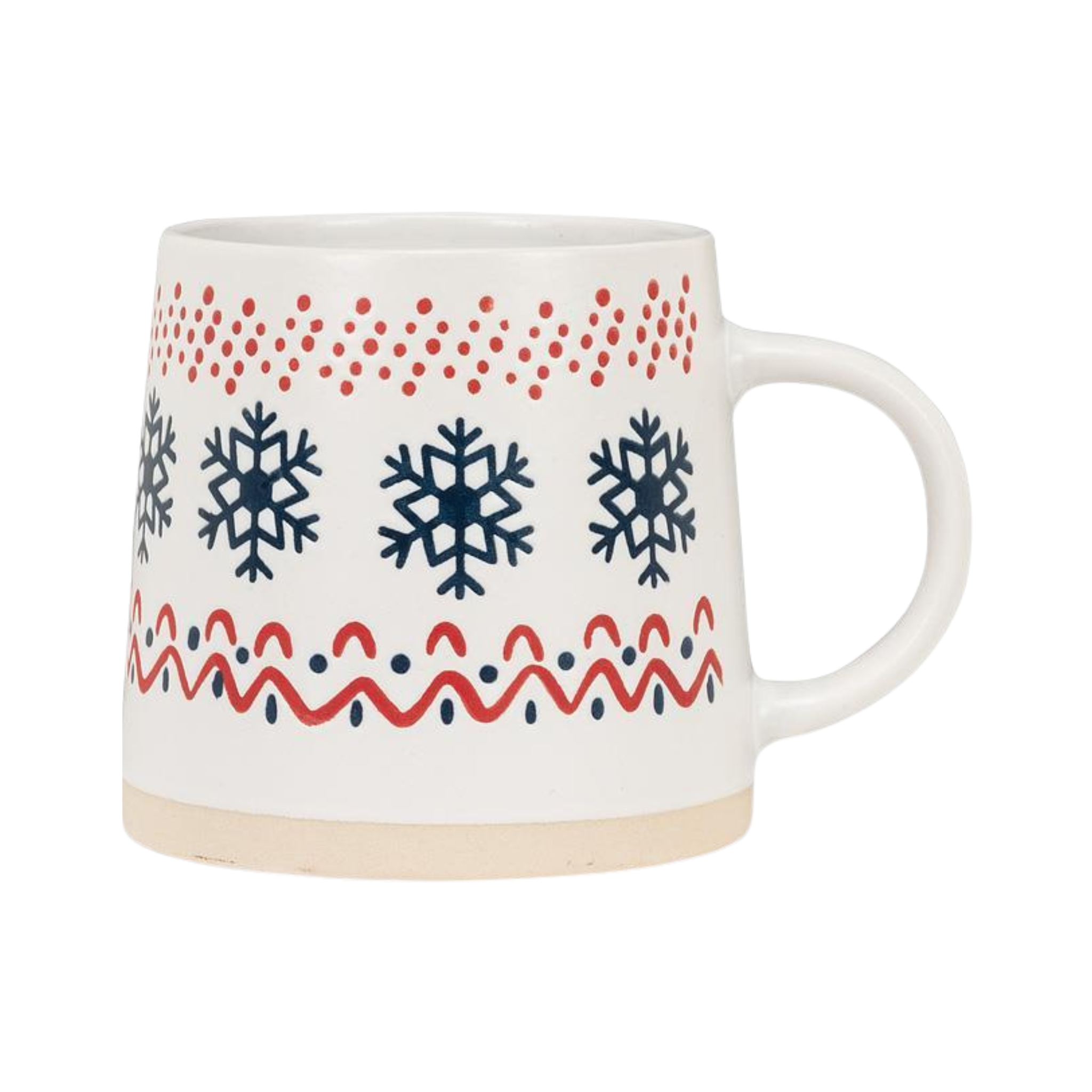 Tasse avec motif nordique et flocons 414 ml