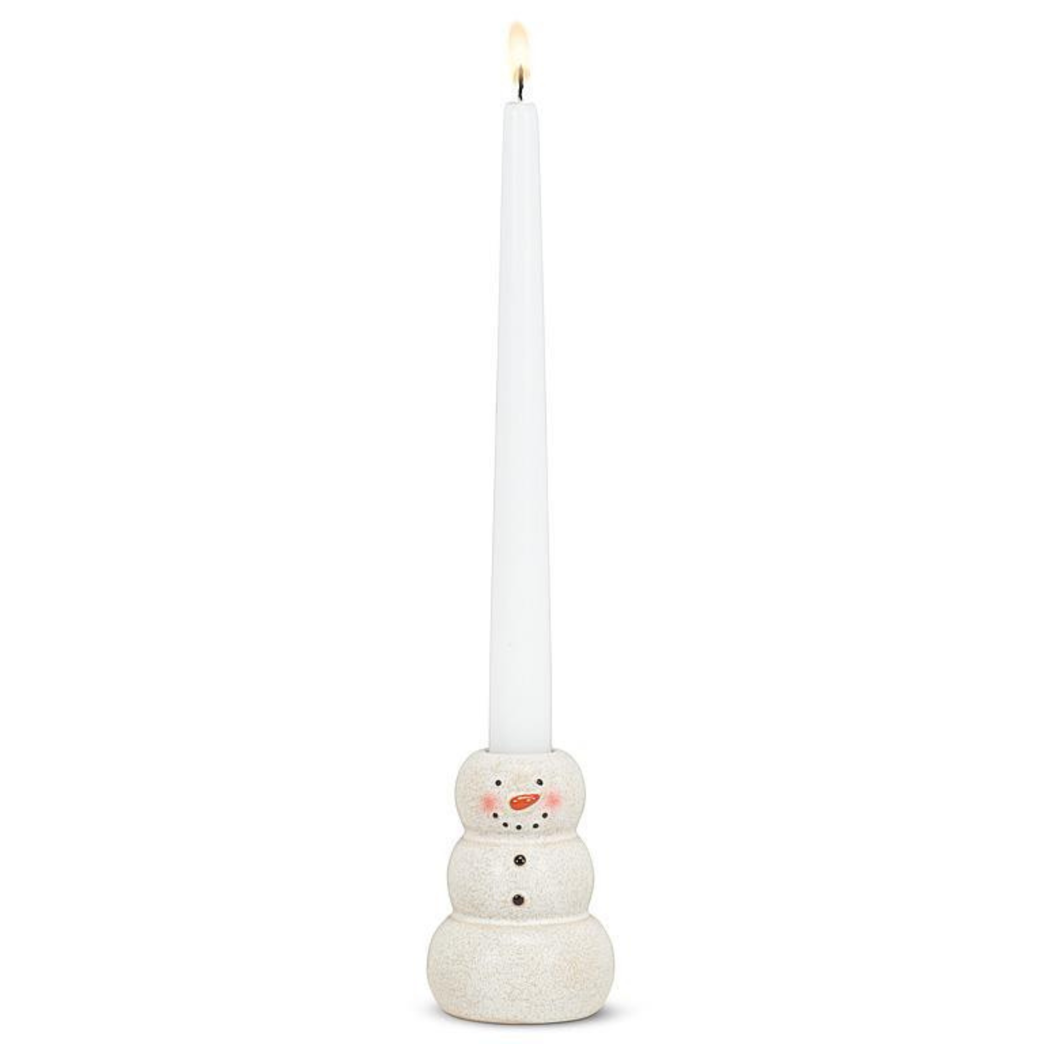 Bougeoir bonhomme de neige 8,9 cm