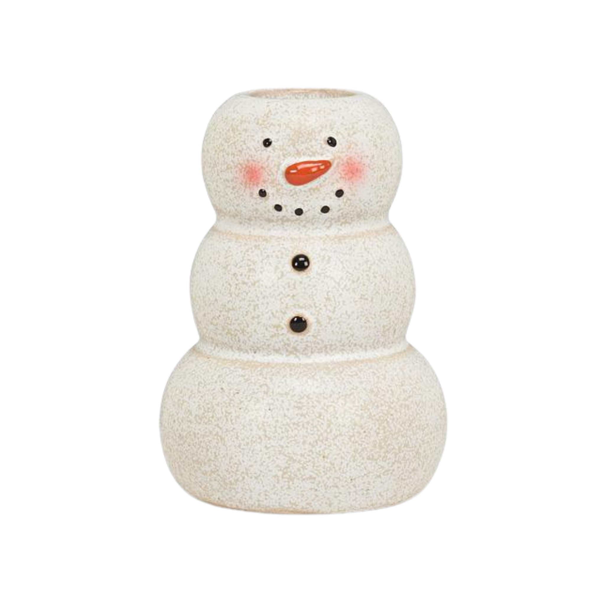 Bougeoir bonhomme de neige 8,9 cm