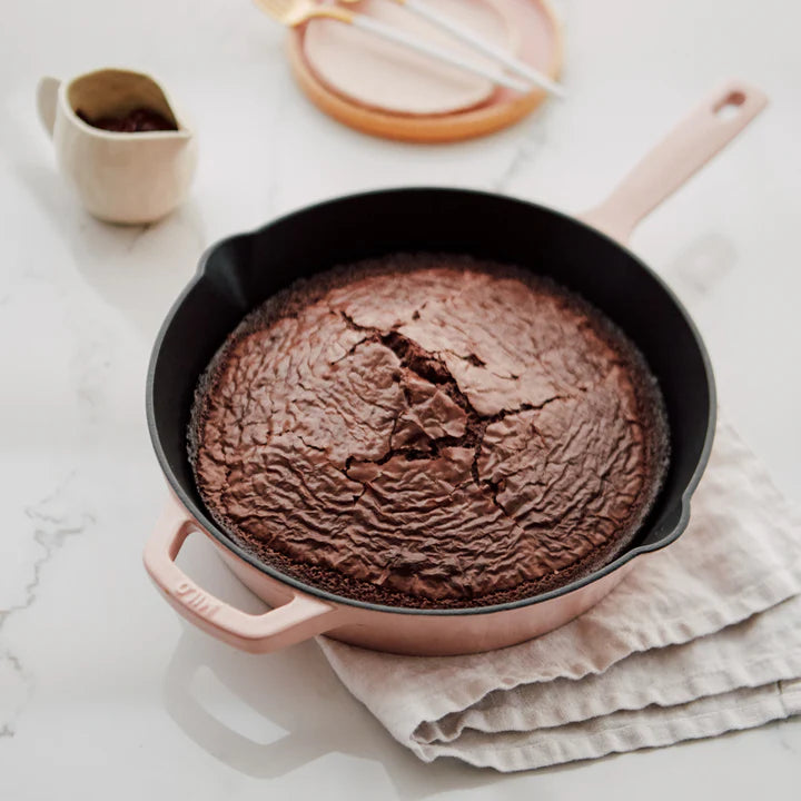 KANA 10-inch Pink Enameled Cast Iron Skillet 