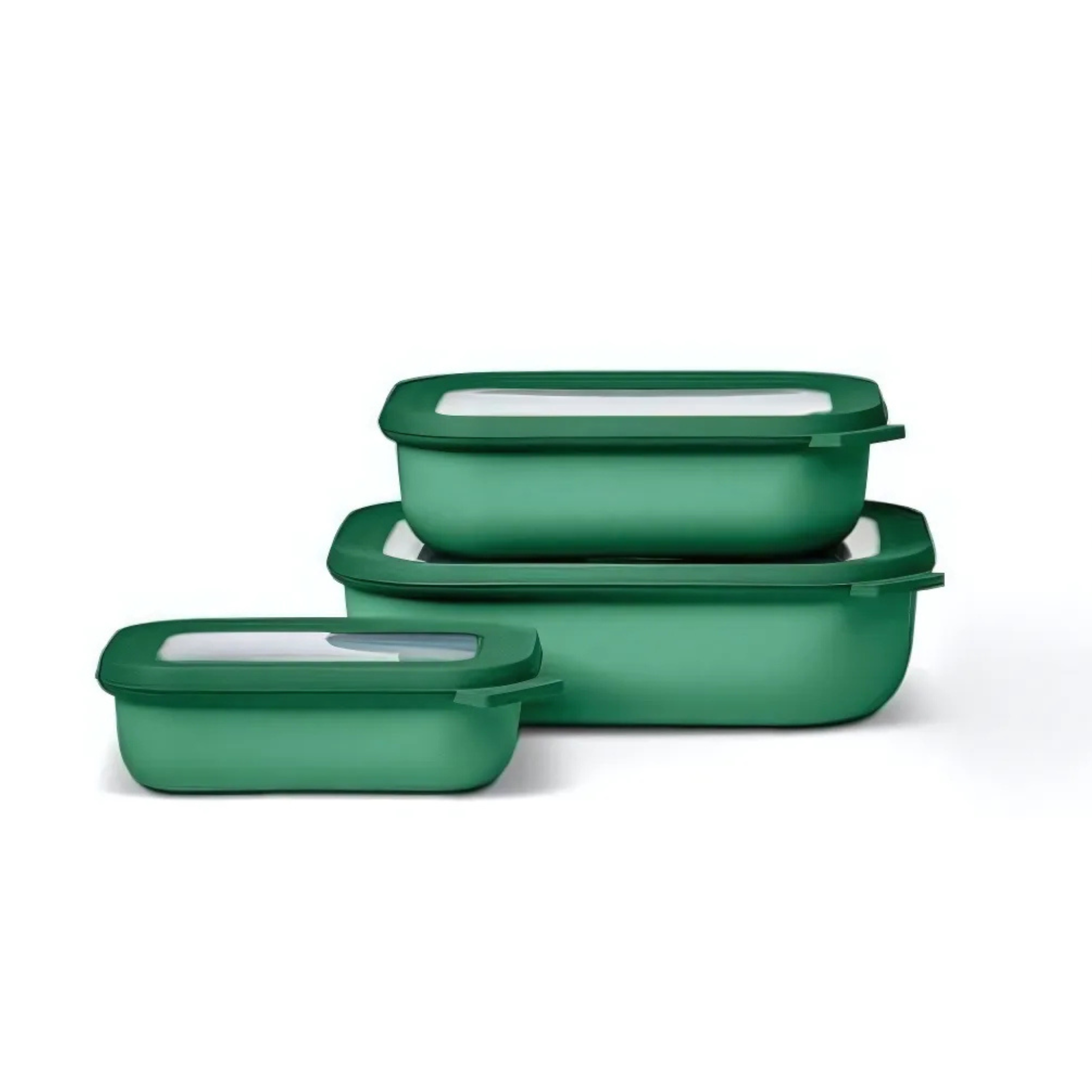 Ensemble de 3 contenants rectangulaires multifonctions Vert Forêt Cirqula - Mepal