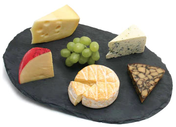 Planche à fromage ovale noir en ardoise - Swissmar