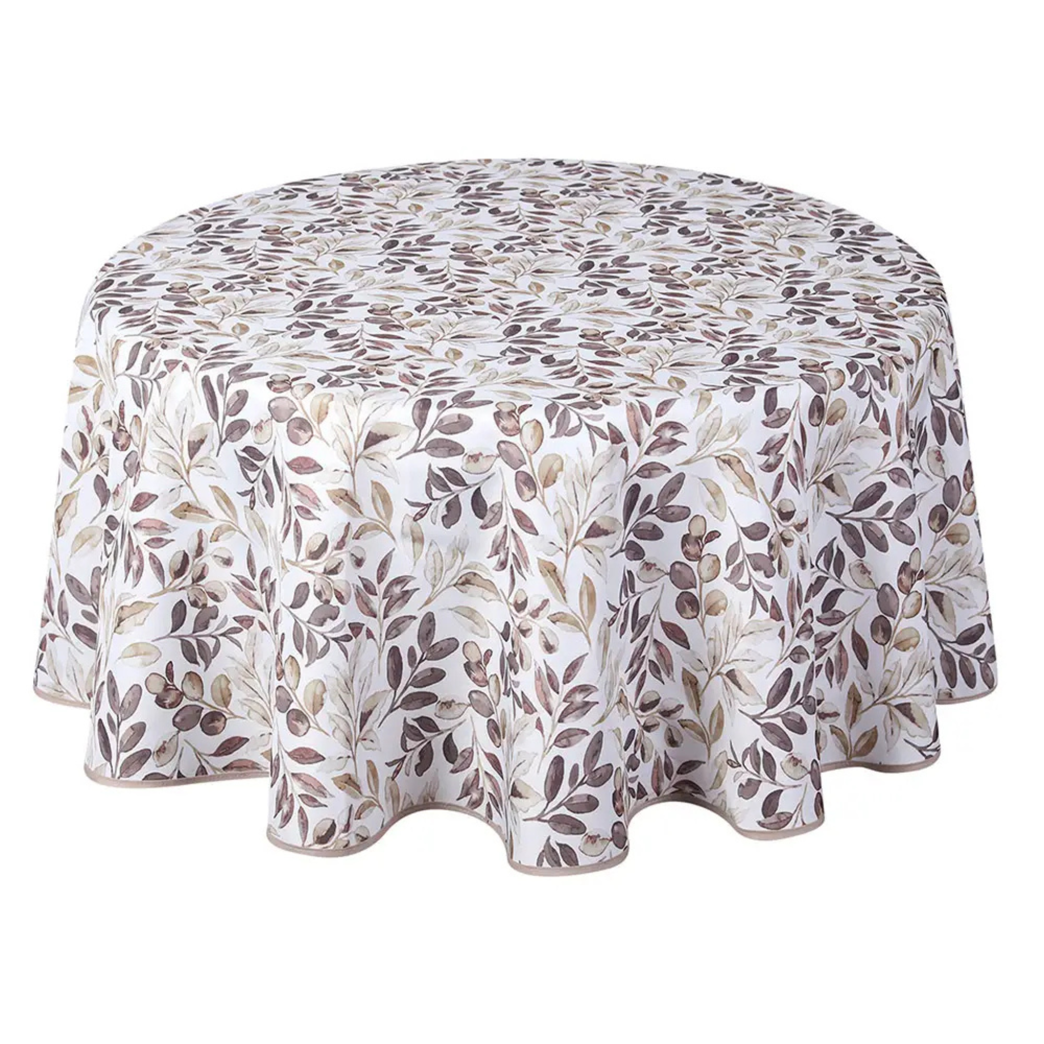 Nappe ronde en polyester imprimée Serenity 70"